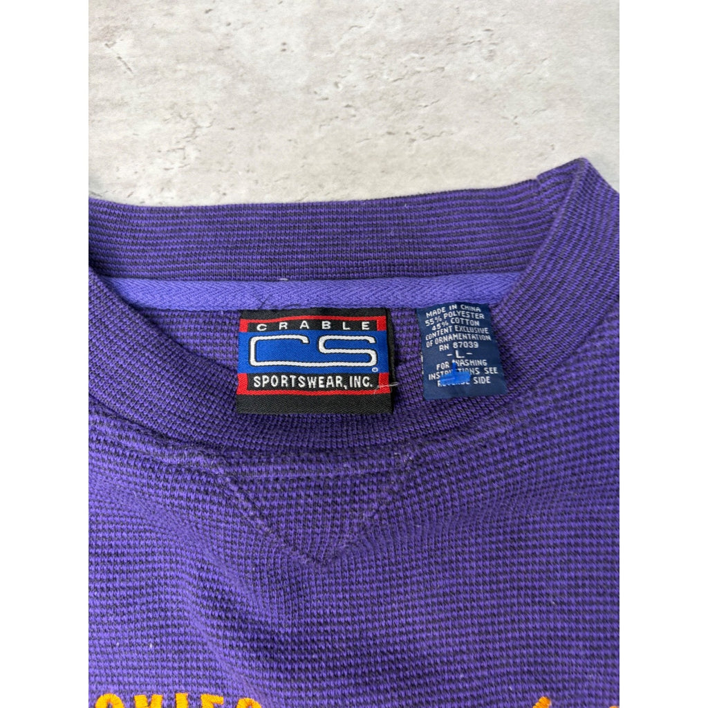 Vintage Washington Huskies NCAA Embroidered Crewneck Sweatshirt Size Large