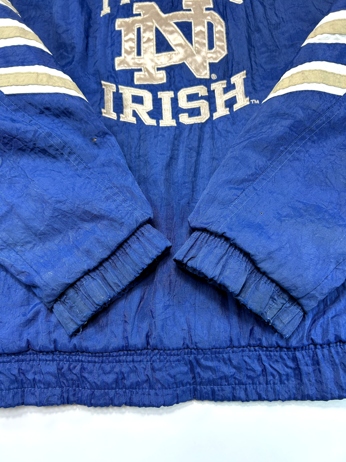 Vintage 90s Notre Dame Fighting Irish NCAA Insulated Starter Jacket Size XS