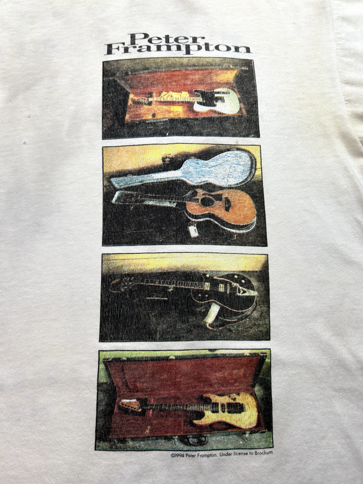 Vintage 1994 Peter Frampton Rock Music Graphic T-Shirt Size Large 90s