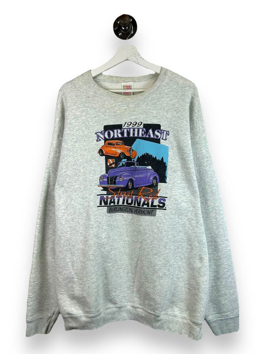 Vintage 1999 North East Street Rod National Car Graphic Sweatshirt Size 2XL