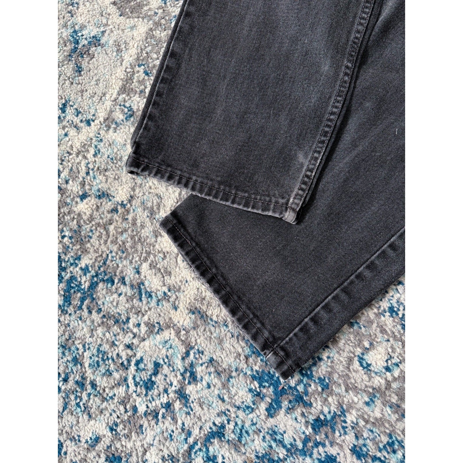 Vintage Levis 505 Red Tab Regular Fit Black Wash Denim Pants Size 38