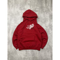 Vintage Fox Racing Graphic Logo Spellout Hooded Sweatshirt Size Small