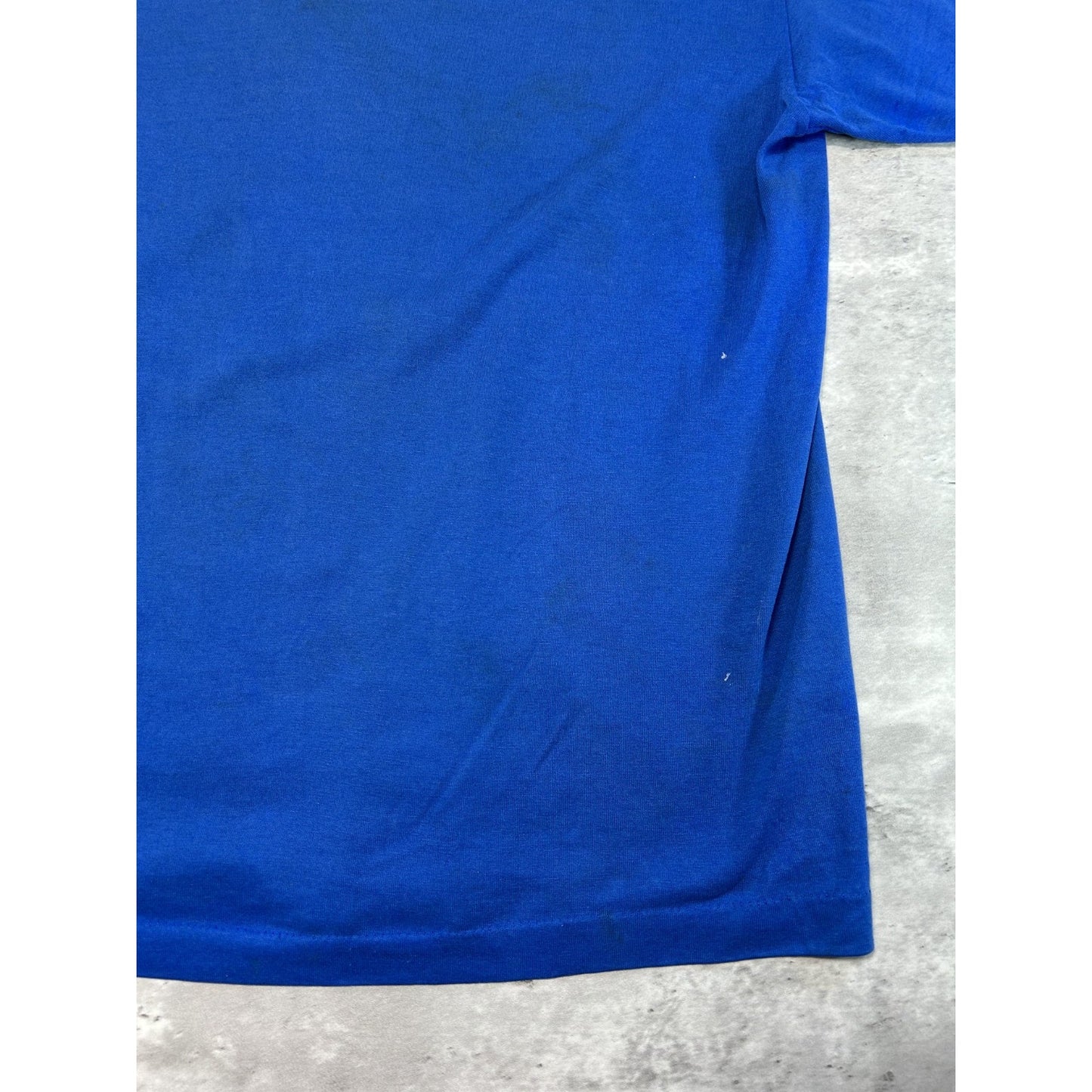 Vintage 1991 Beach Party Cartoon Graphic Distressed T-Shirt Size XL Blue