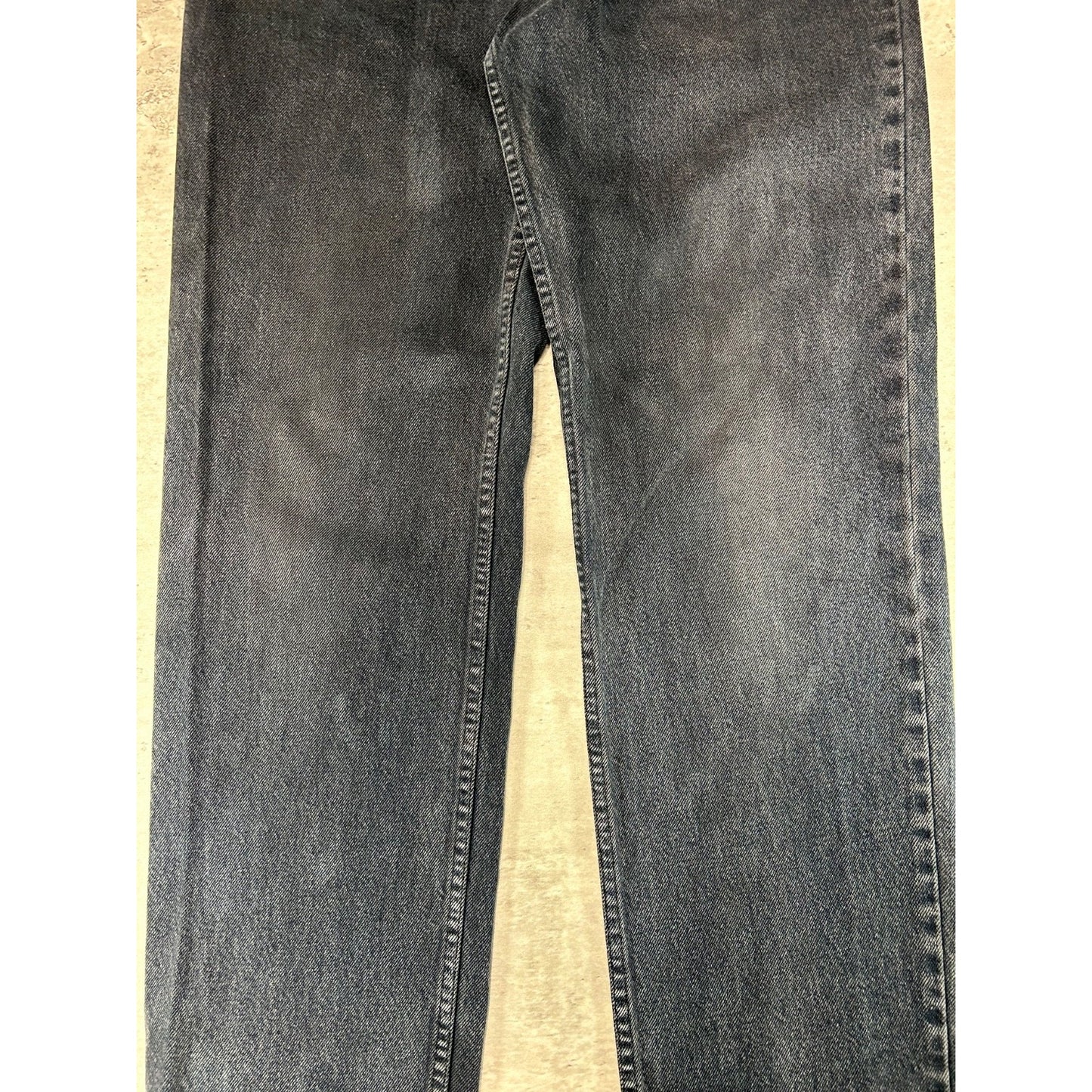 Vintage 90s Guess Jeans Baggy Fit Black Denim Pants Size 33