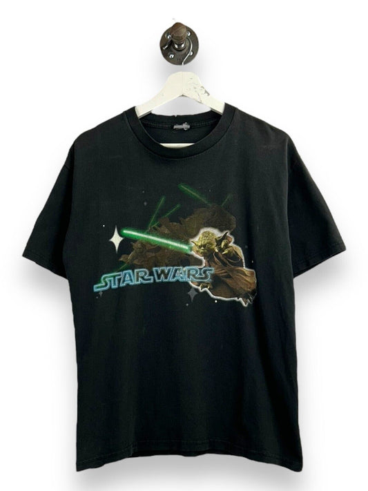 Vintage Star Wars Yoda Movie Promo Character Graphic T-Shirt Size Medium