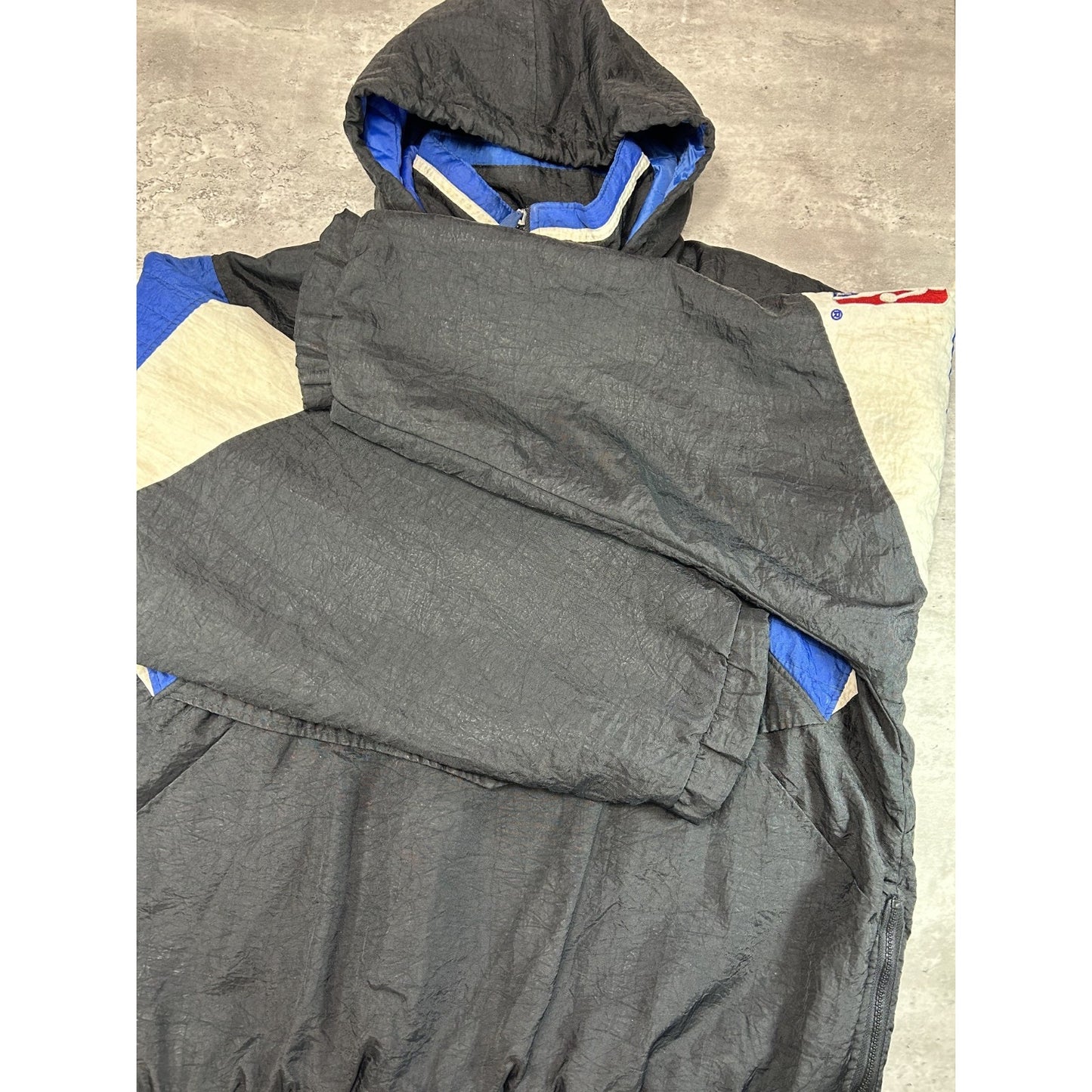 Vintage 90s Orlando Magic NBA Insulated Starter 1/2 Zip Pullover Jacket Sz Large