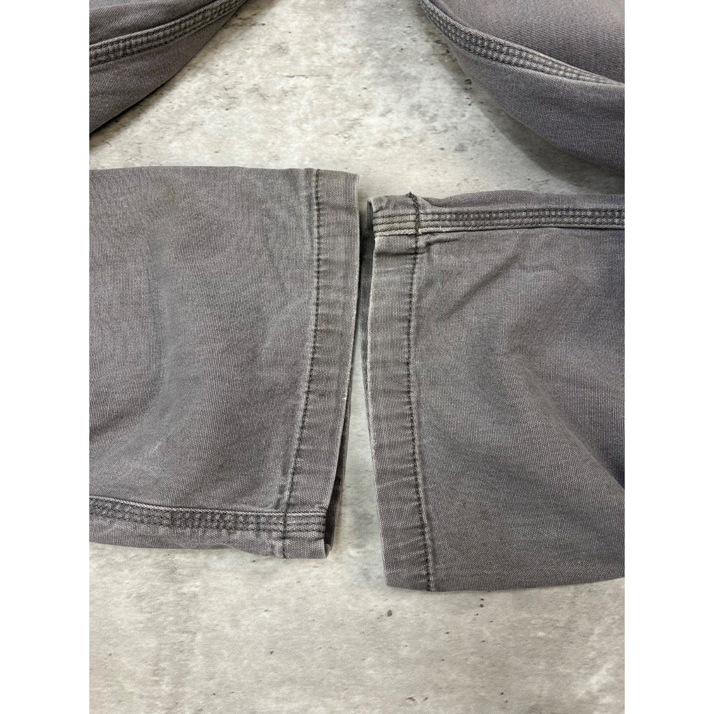 Carhartt Relaxed Fit Canvas Workwear Gray Five Pocket Pants Size 34