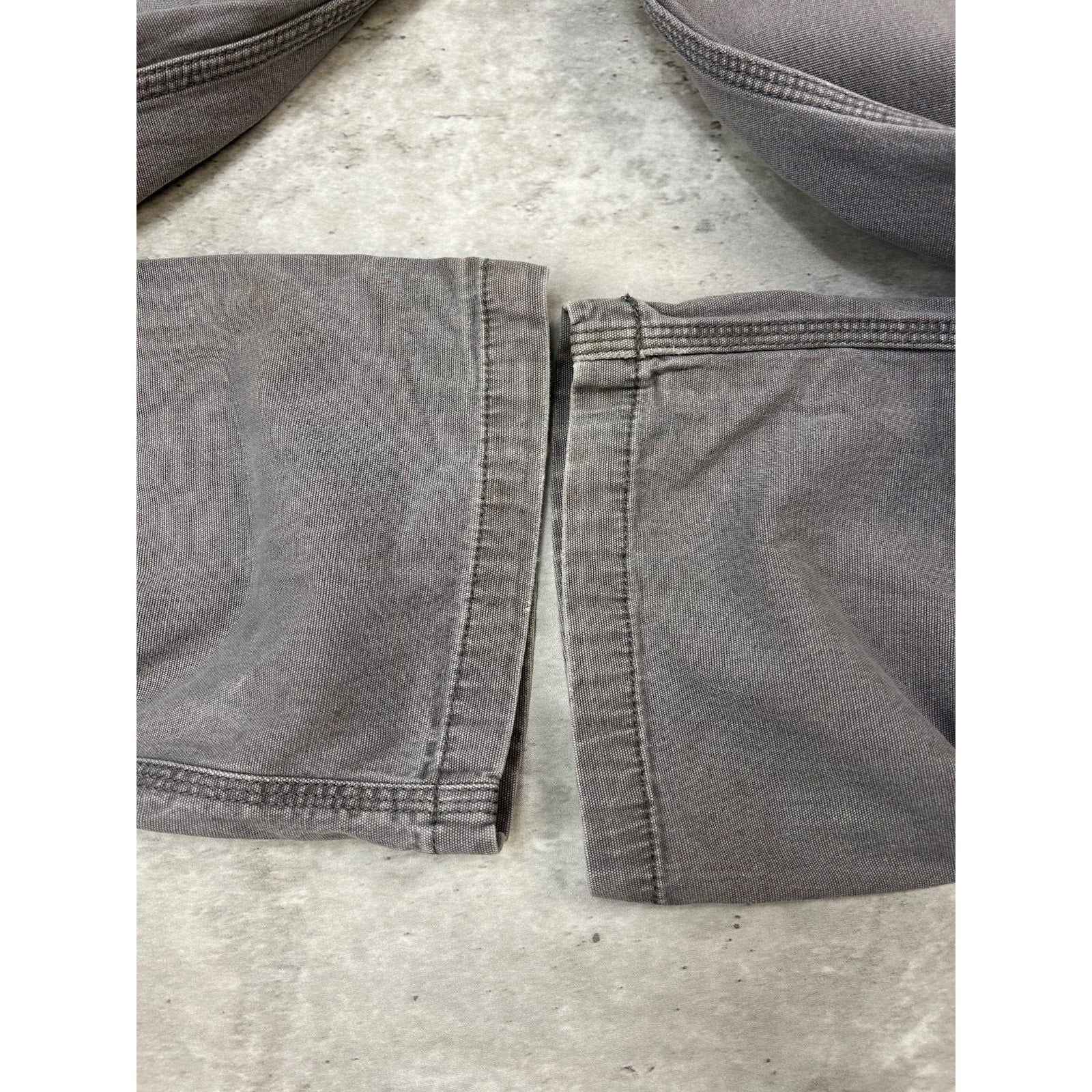 Carhartt Relaxed Fit Canvas Workwear Gray Five Pocket Pants Size 34