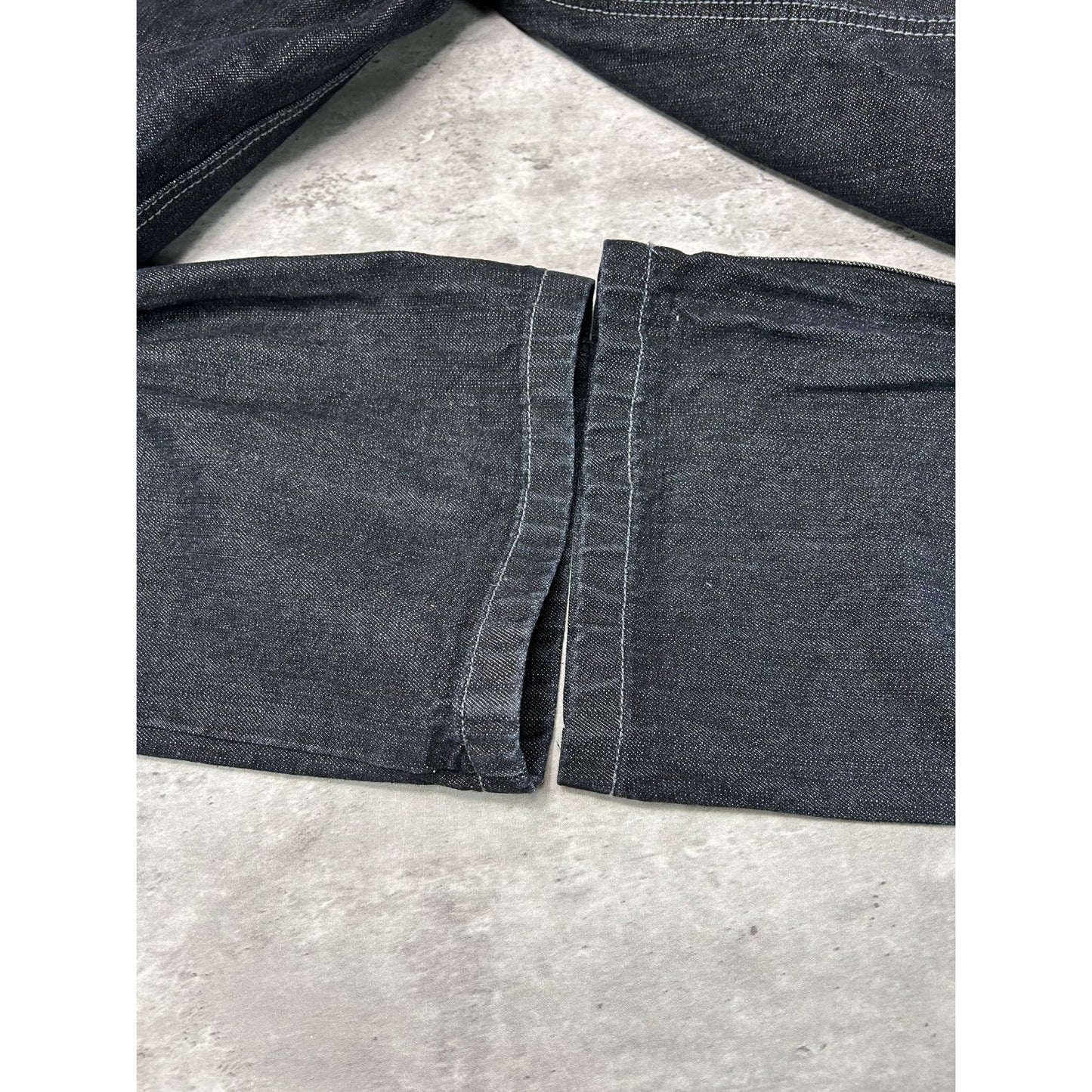 Vintage Y2K Akcess Embroidered Back Pocket Black Denim Pants Size 37