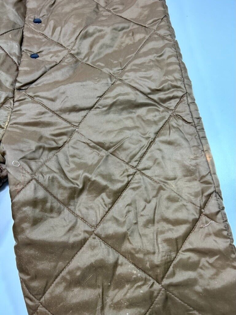 Vintage 80s Sears Sports Center Insulated Button Fly Quilted Hunting Pants Sz M