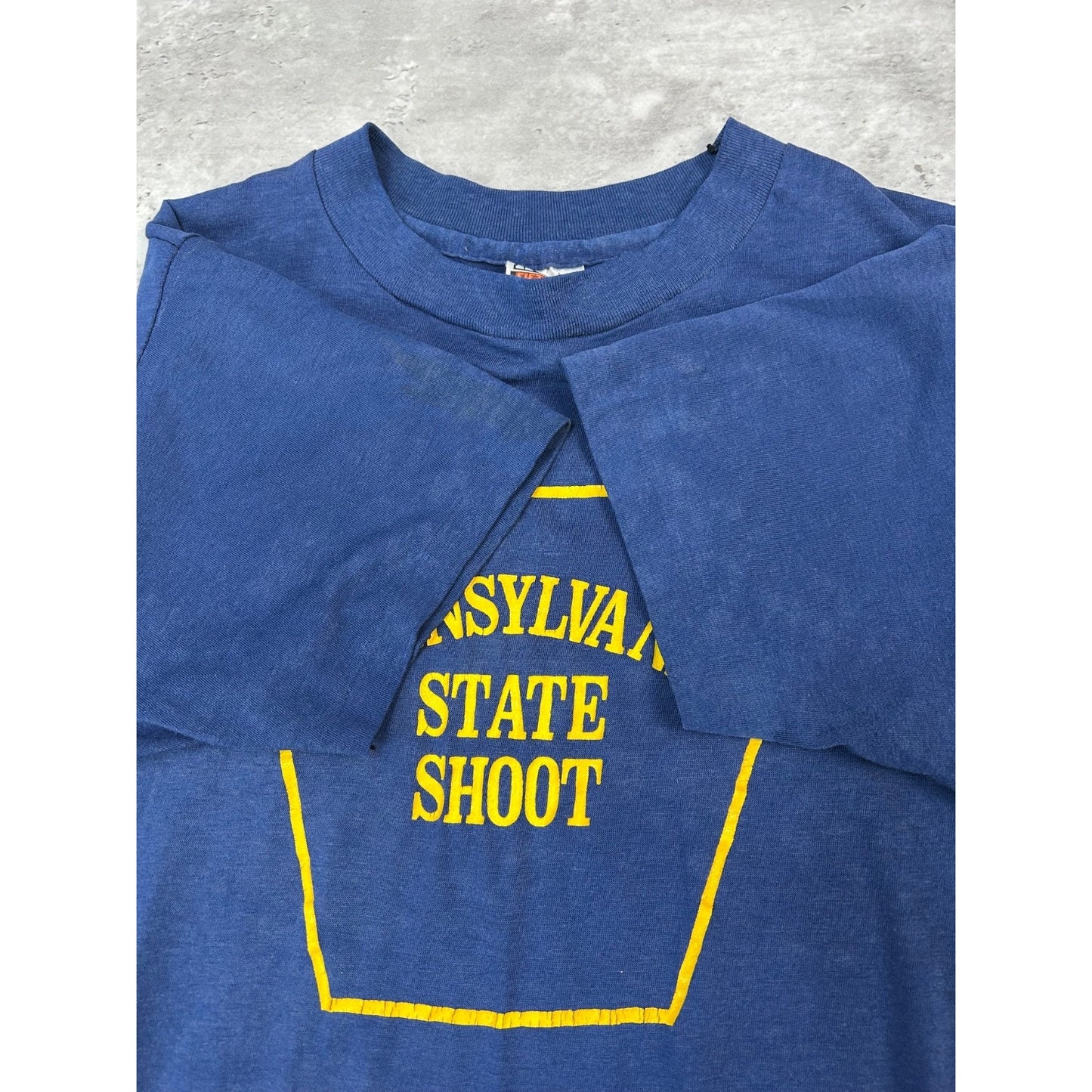 Vintage 80s/90s Pennsylvania State Shoot Skeet Shooting Graphic T-Shirt Medium