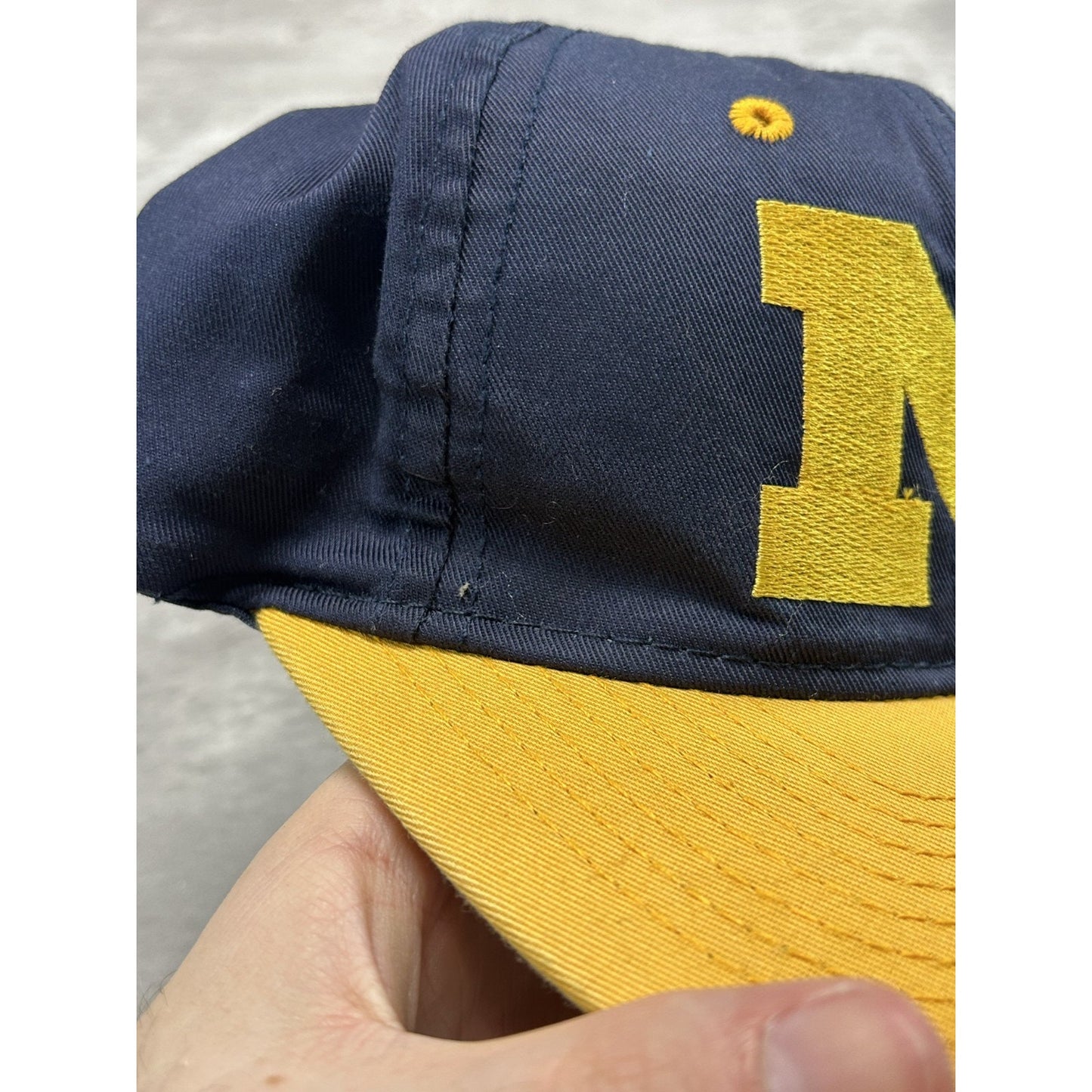 Vintage Michigan Wolverines NCAA Embroidered Logo Snapback Hat OSFA