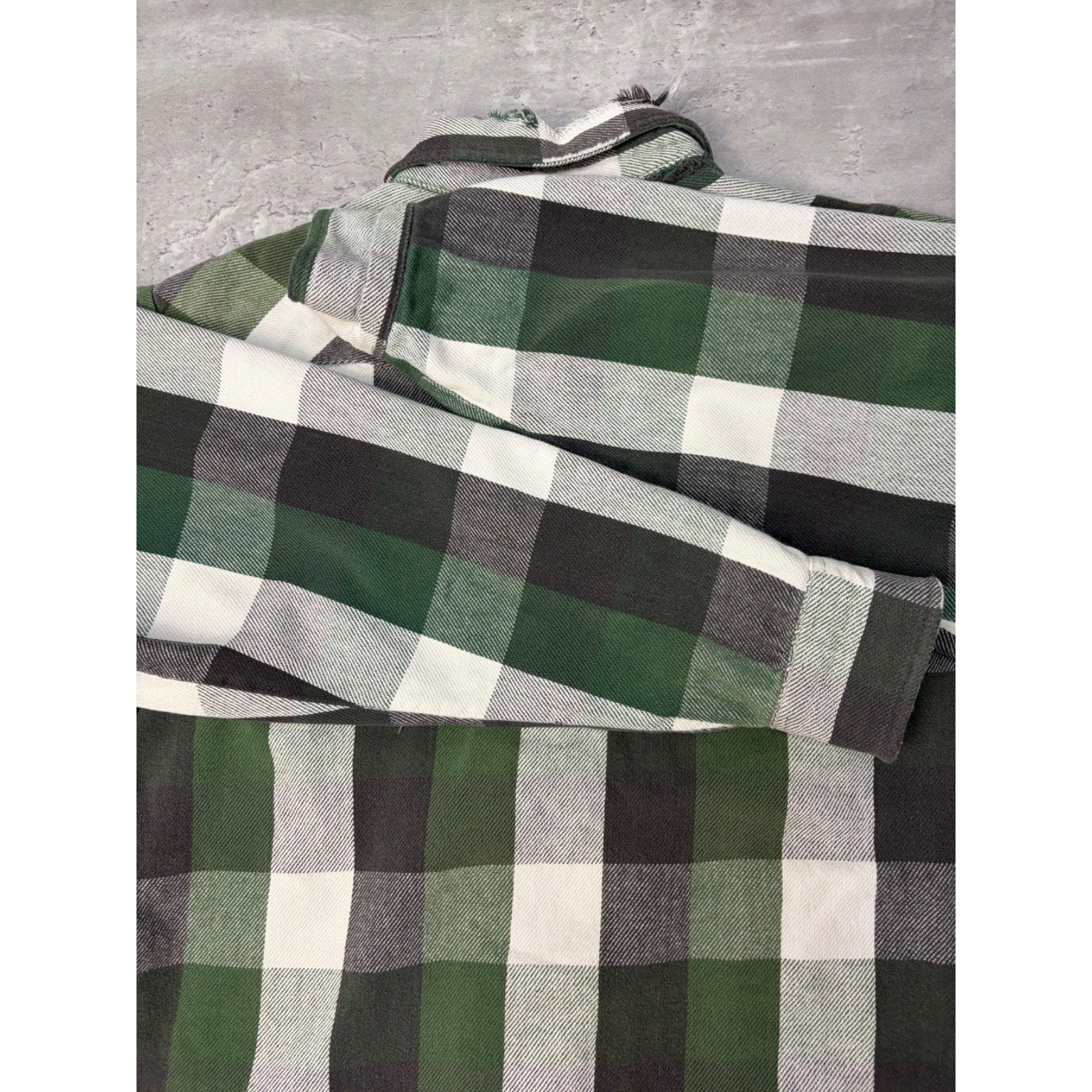 Vintage 90s Work N' Sport Pearl Snap Flannel Long Sleeve Button Up Shirt Sz 2XL