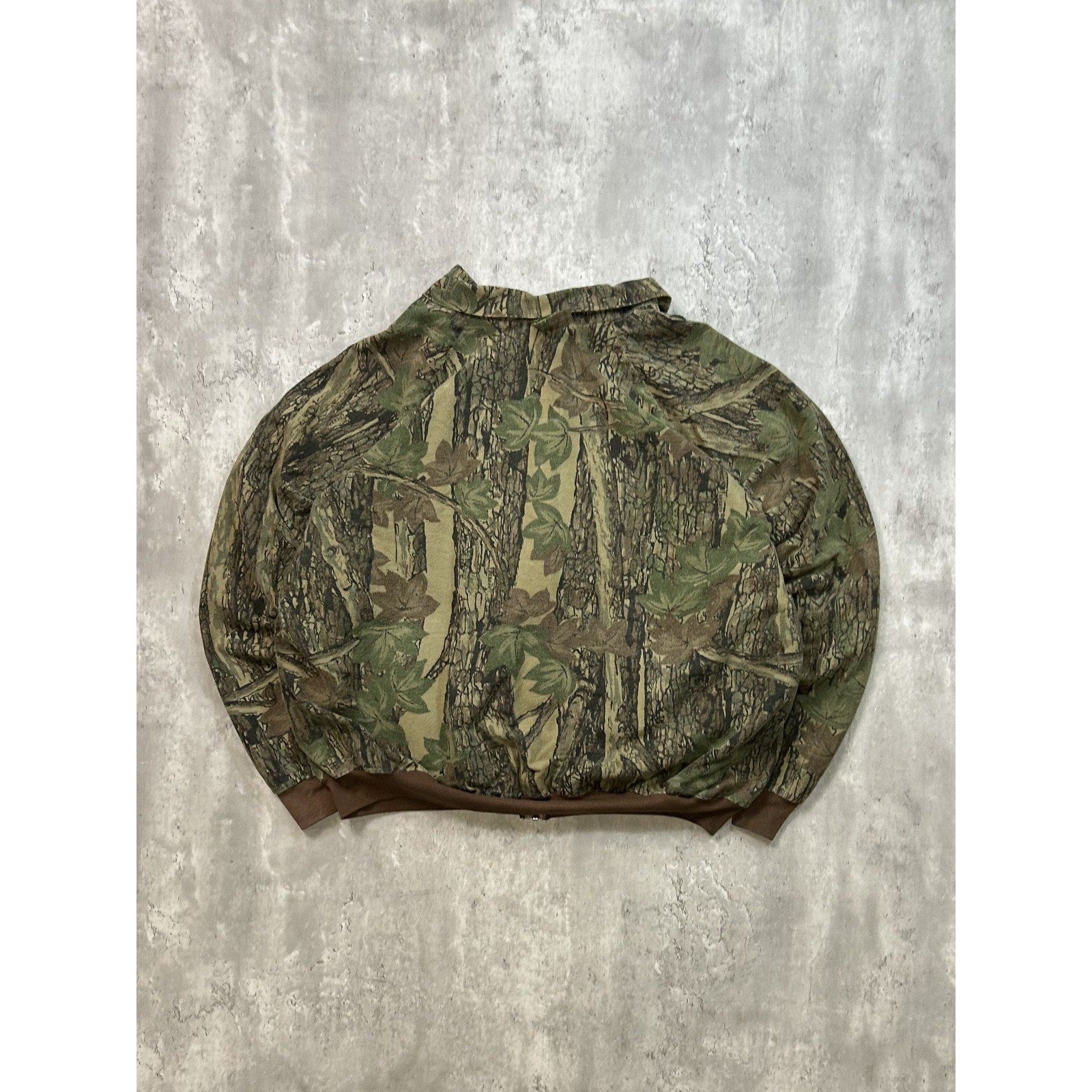Vintage 90s Ocoee Realtree Camo Full Zip Hunting Bomber Jacket Size 2XL