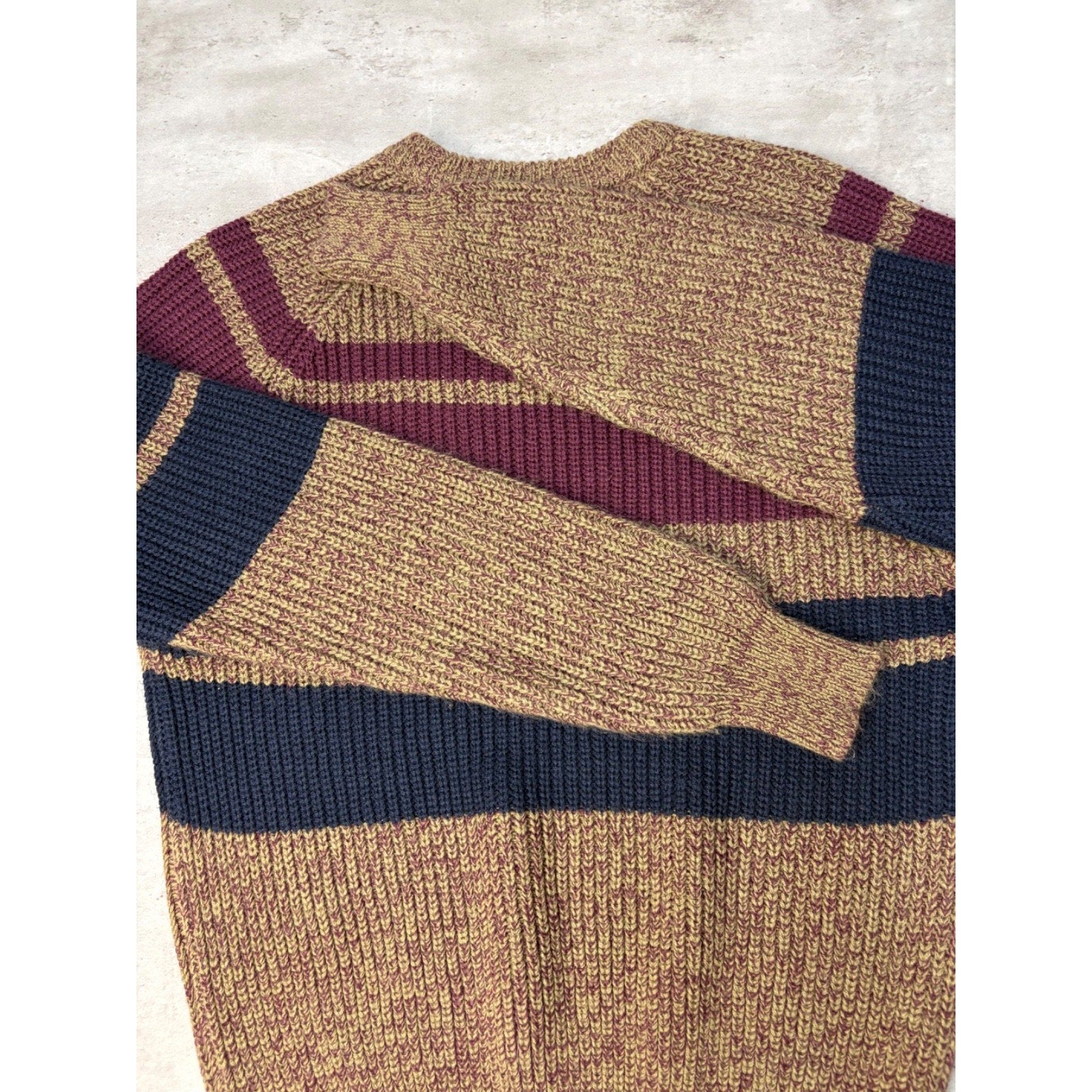 Vintage 90s Oakton Striped Pullover Knit Sweater Size Medium