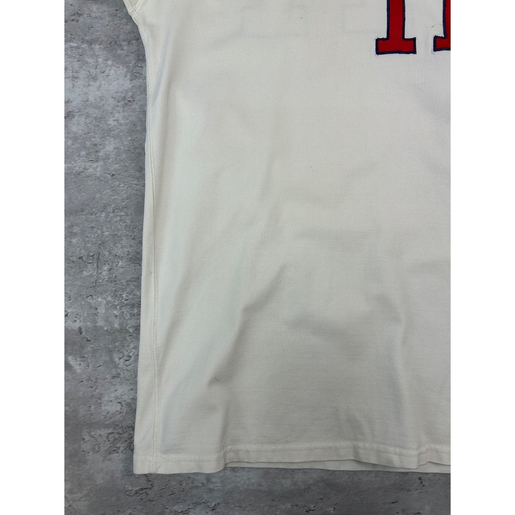 Vintage 60s/70s Patriots #11 Stitched Baseball Jersey Size Large White