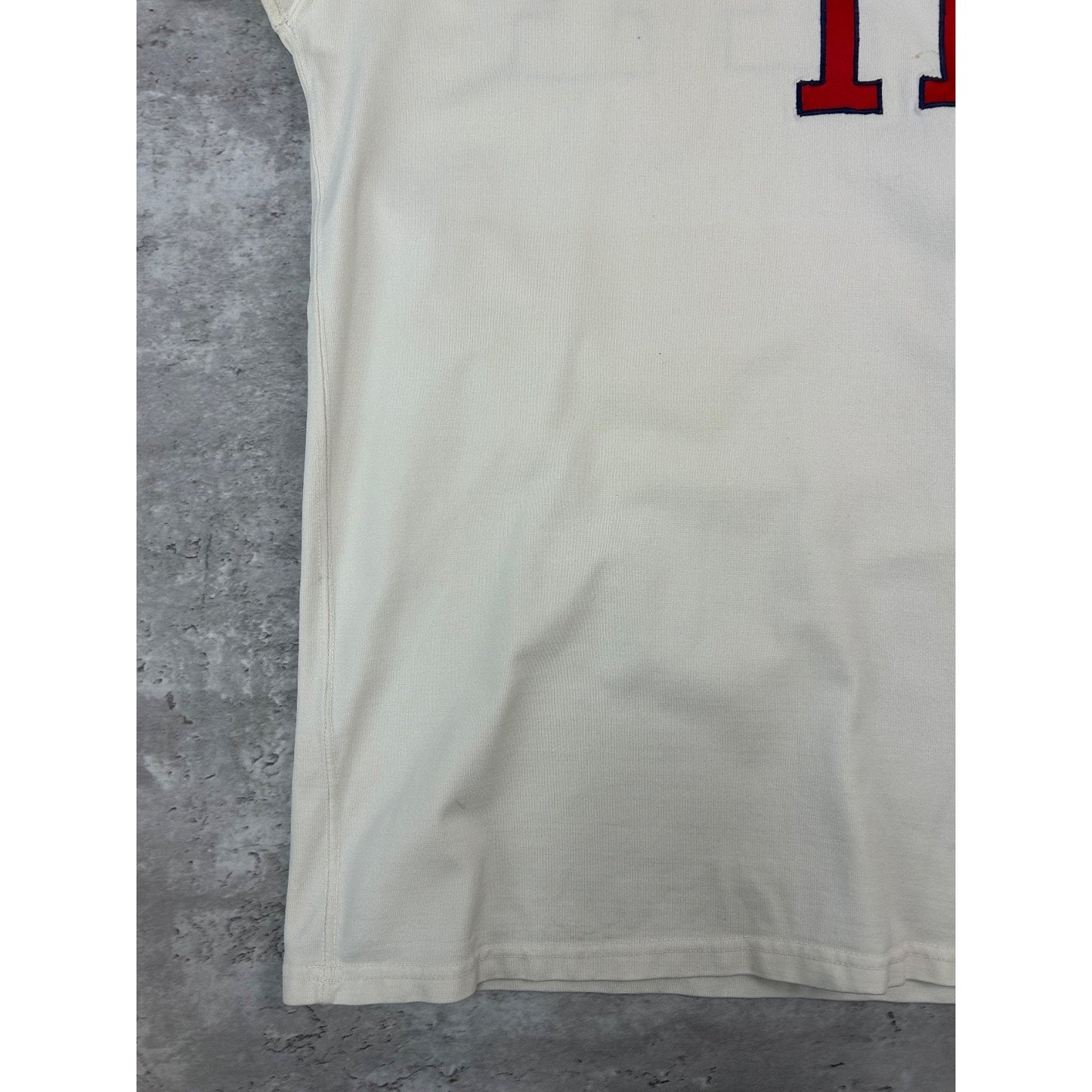 Vintage 60s/70s Patriots #11 Stitched Baseball Jersey Size Large White