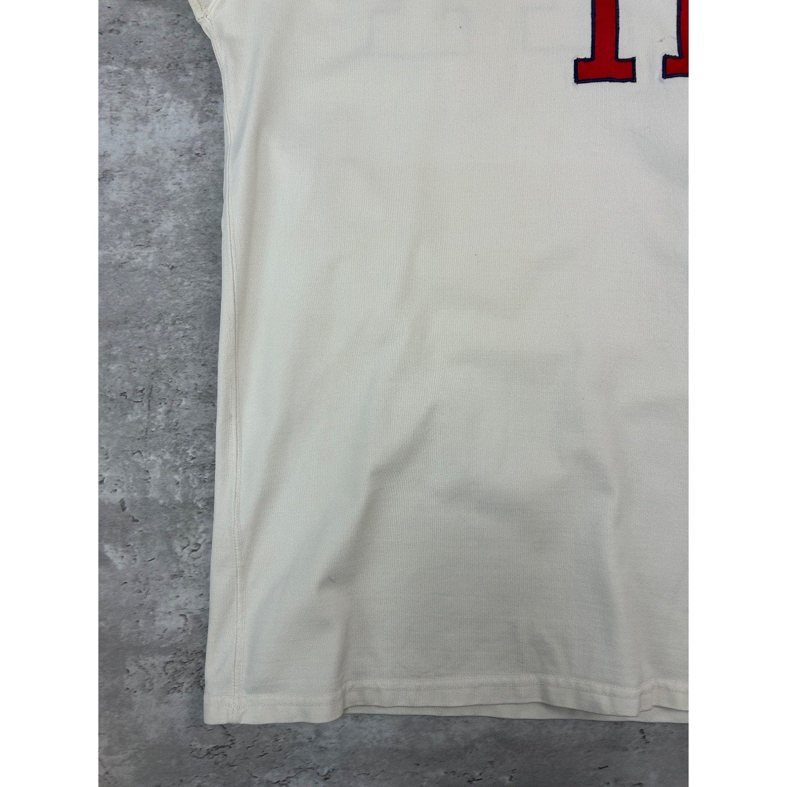 Vintage 60s/70s Patriots #11 Stitched Baseball Jersey Size Large White