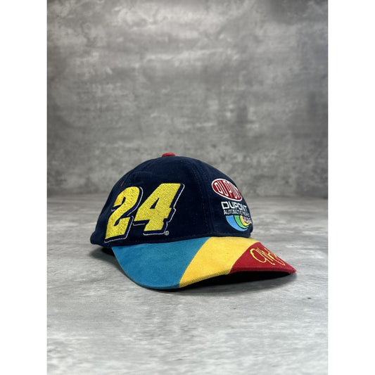 Vintage Jeff Gordon #24 NASCAR Dupont Racing Team Strapback Hat OSFA