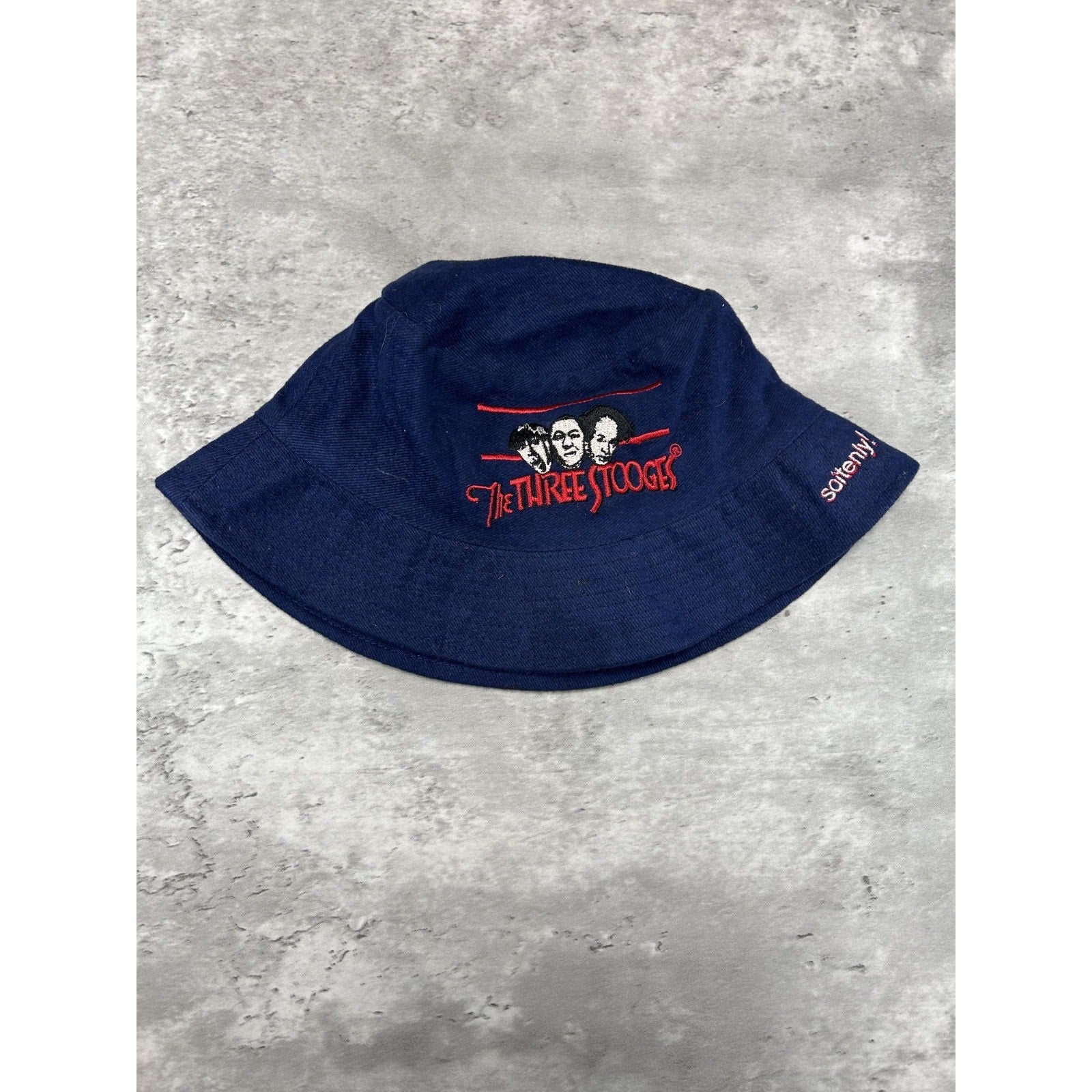 Vintage 2001 The Three Stooges Embroidered Characters Bucket Hat OSFA