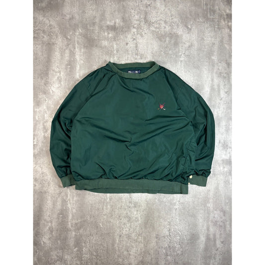 Vintage 90s Polo Golf Embroidered Crest Nylon Pullover Windbreaker Jacket Size XXL