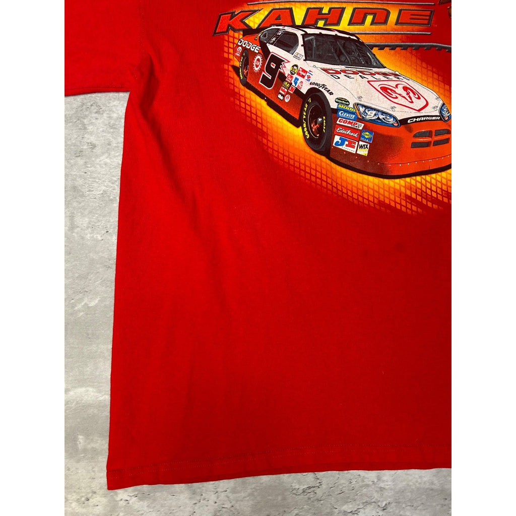 Vintage Kasey Kahne #9 Dodge Racing Nascar Graphic T-Shirt Size Large