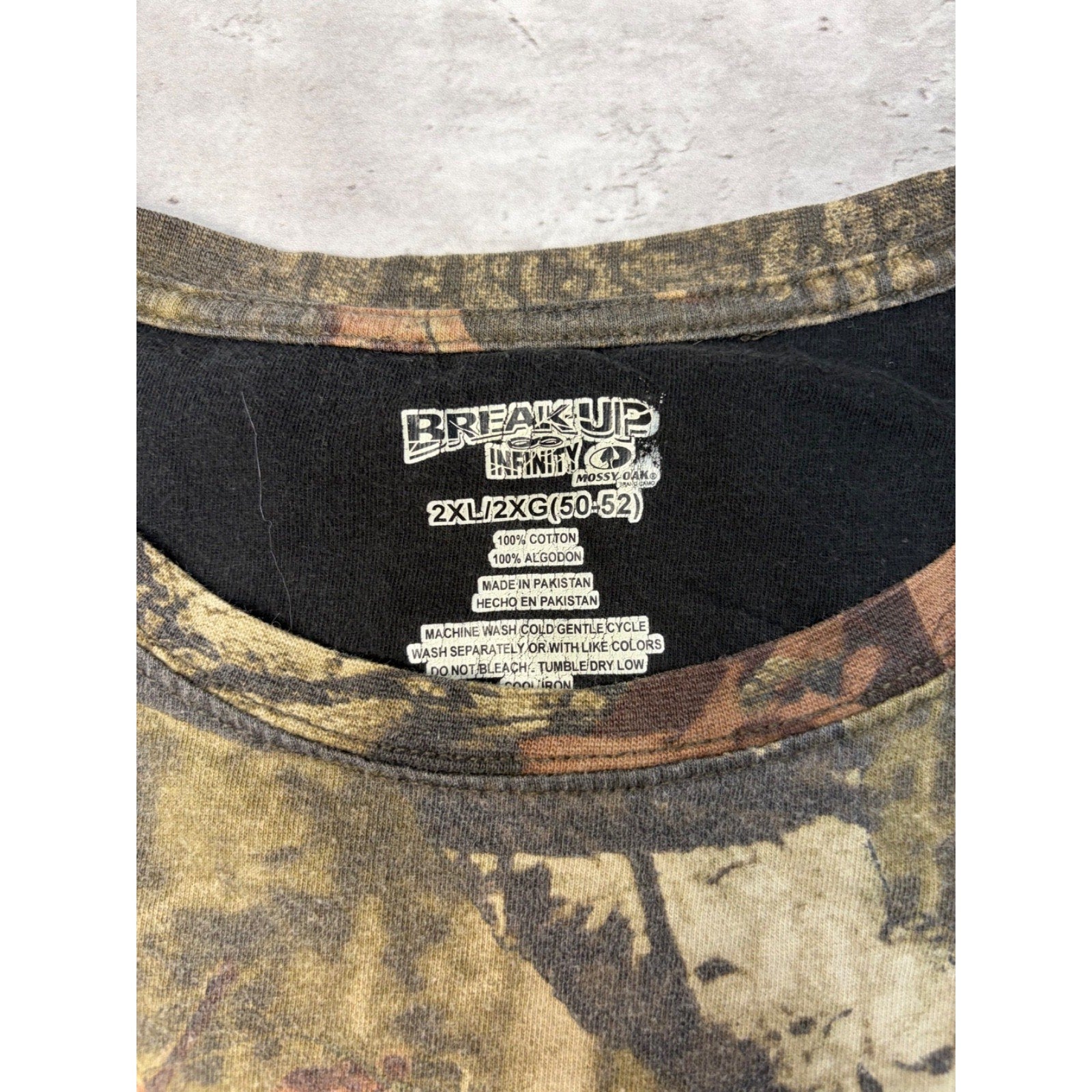 Mossy Oak Beak Up Infinity Tree Camo Hunting Pocket T-Shirt Size 2XL