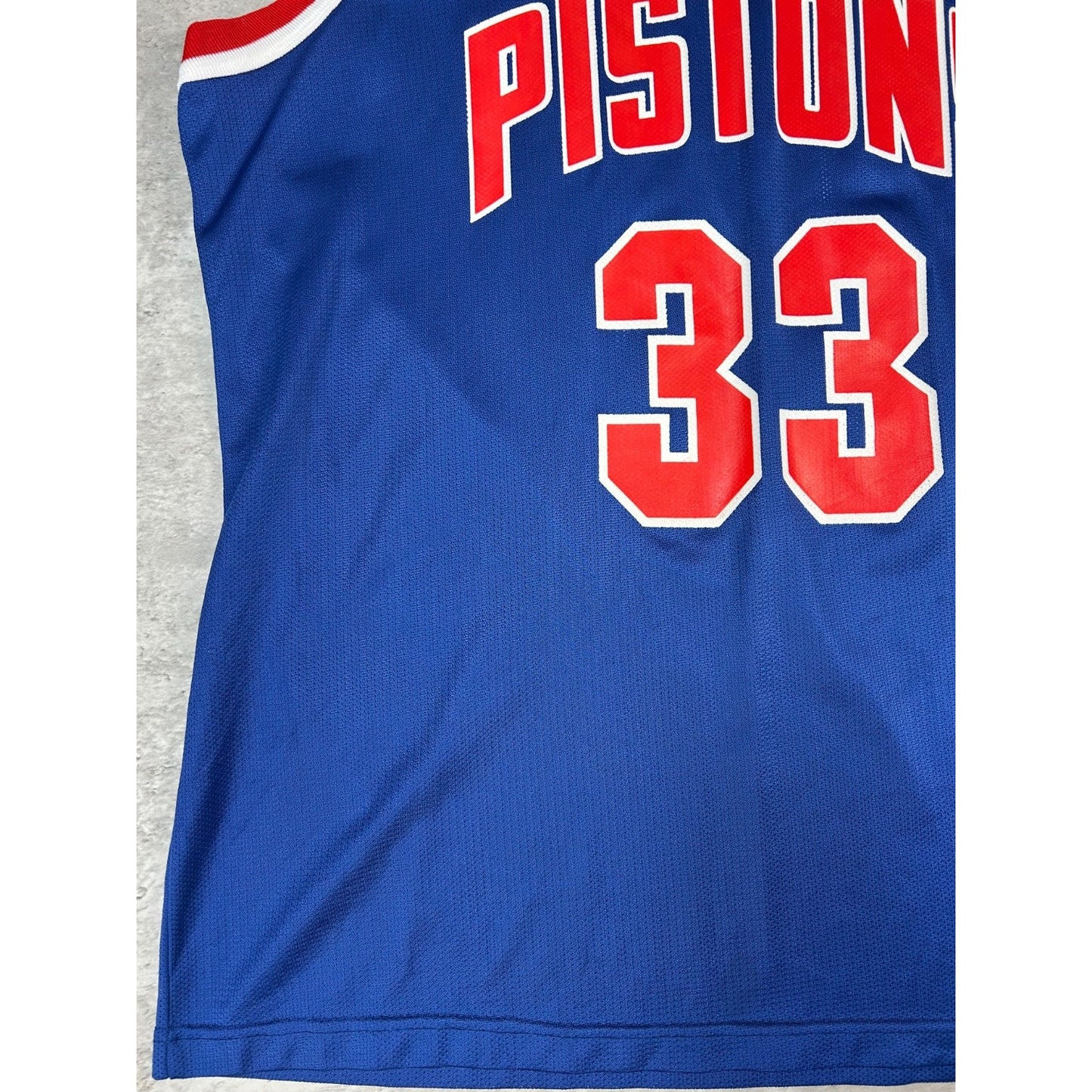 Vintage Grant Hill #33 Detroit Pistons NBA Champion Basketball Jersey Size XL