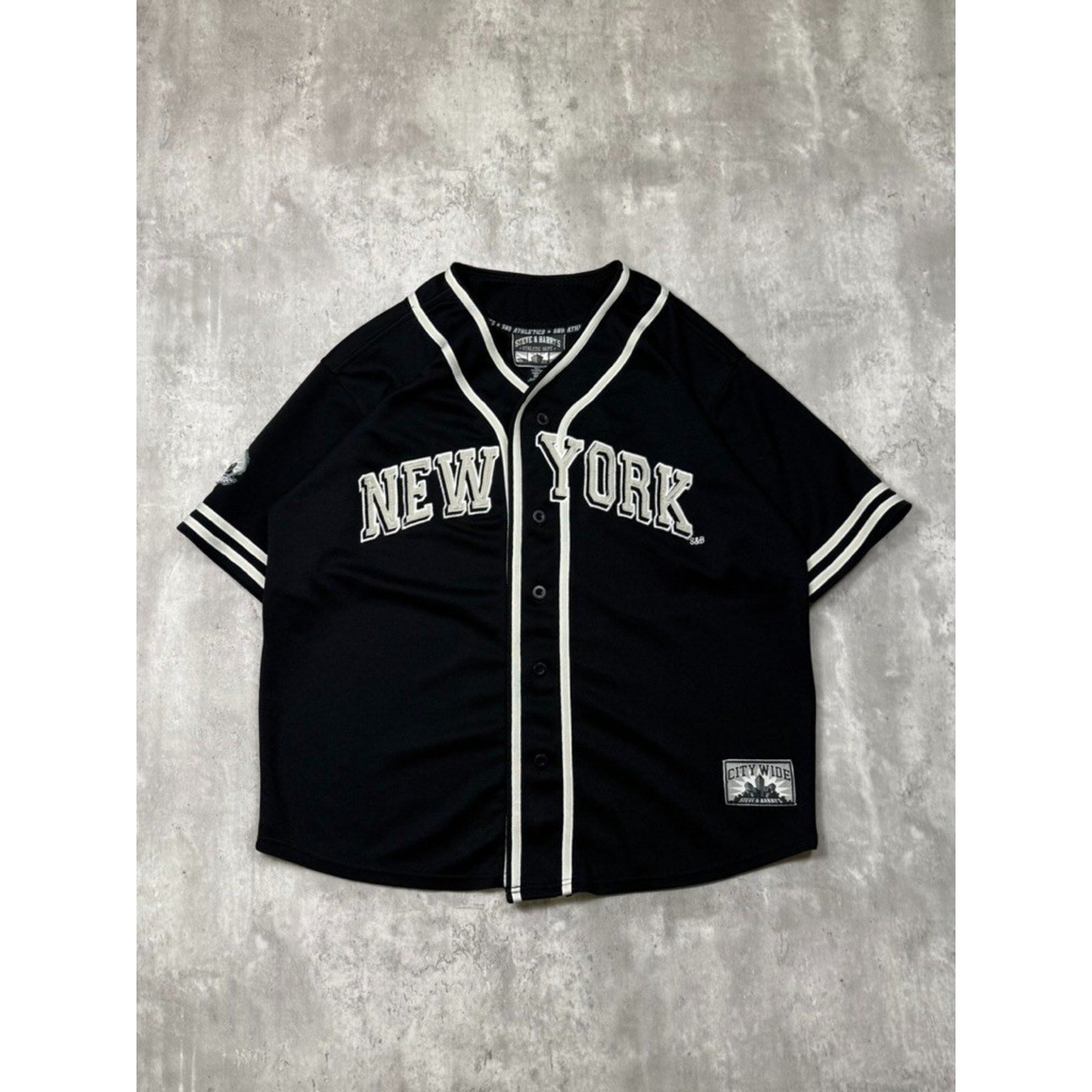 Vintage New York Arc Spellout Steve & Barry's Baseball Jersey Size Medium
