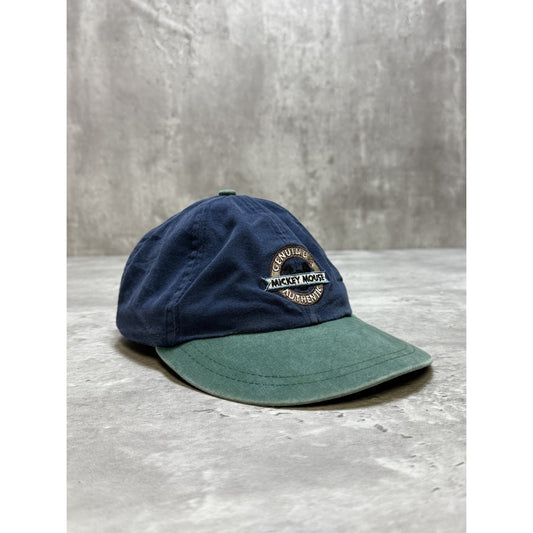 Vintage 90s Disney Mickey Mouse Genuine Authentic Spellout Snapback Hat OSFA