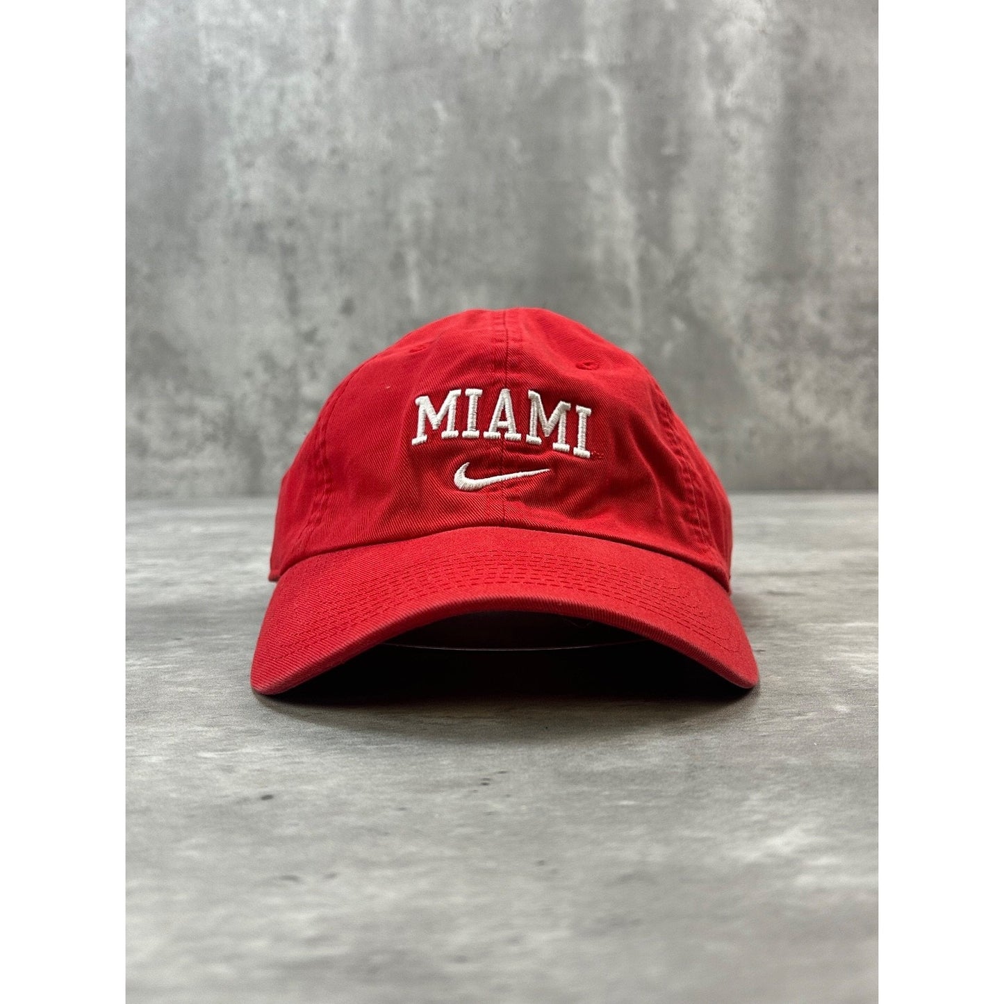 Vintage Miami Ohio NCAA Nike Embroidered Swoosh Spellout Strapback Hat OSFA