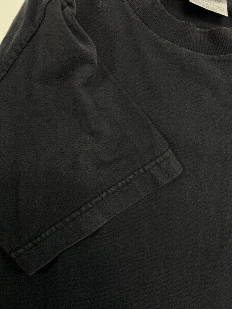Vintage Y2K Nike Swoosh Logo T-Shirt Size Medium Black