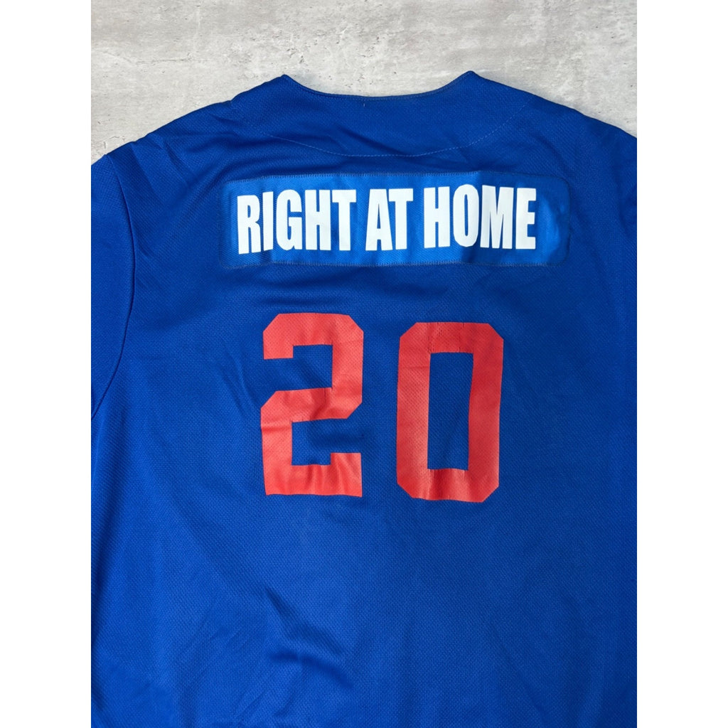 Vintage Texas Rangers #20 Right At Home Majestic Baseball Jersey Size Medium