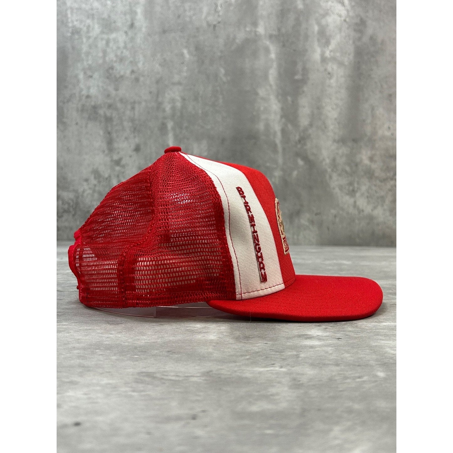 Vintage 90s Birmingham Stallions USFL Lucky Stripes Trucker Snapback Hat OSFA