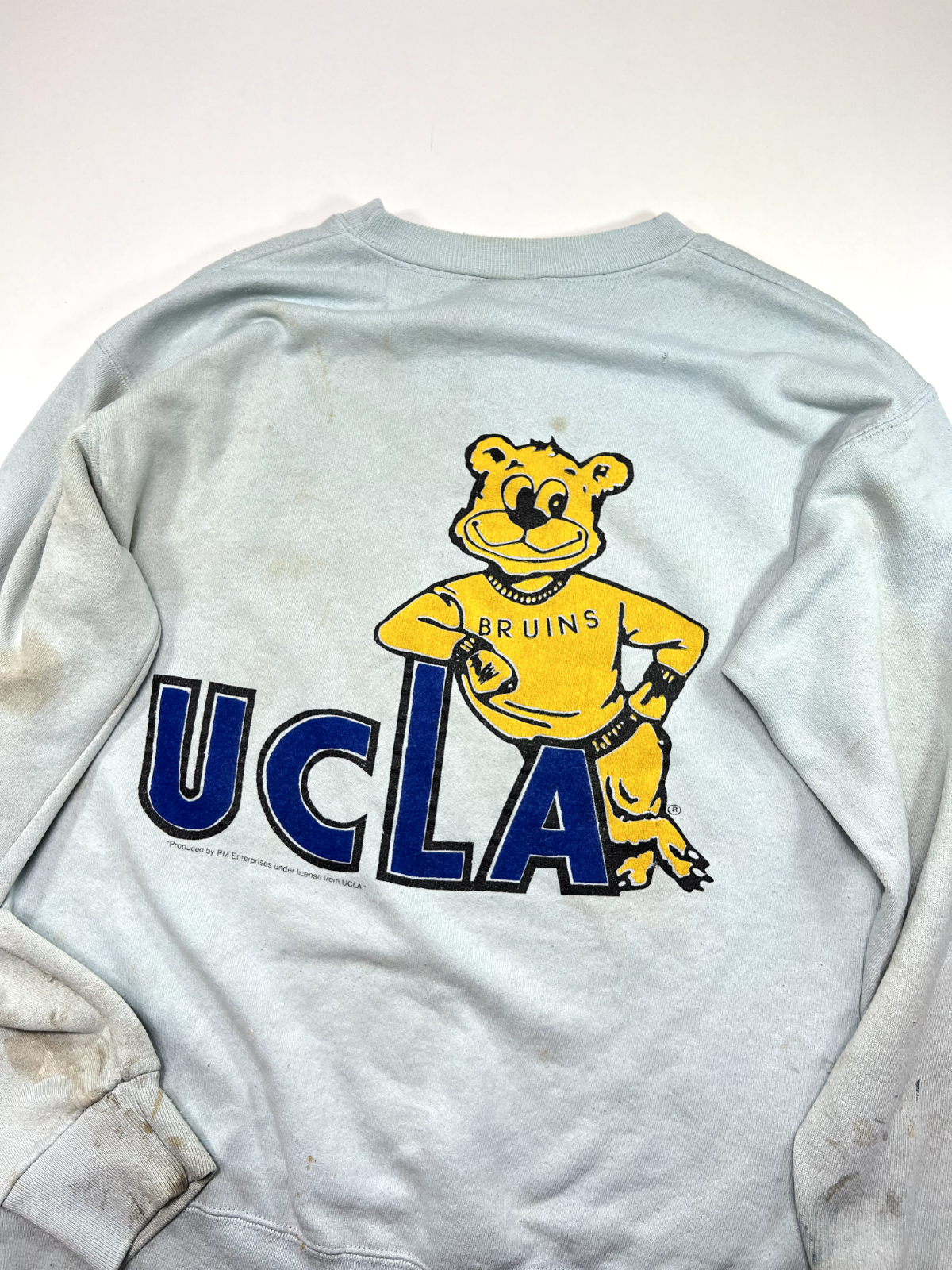 Vintage 80s/90s UCLA Bruins Collegiate Crest Front & Back Sweatshirt Size Large