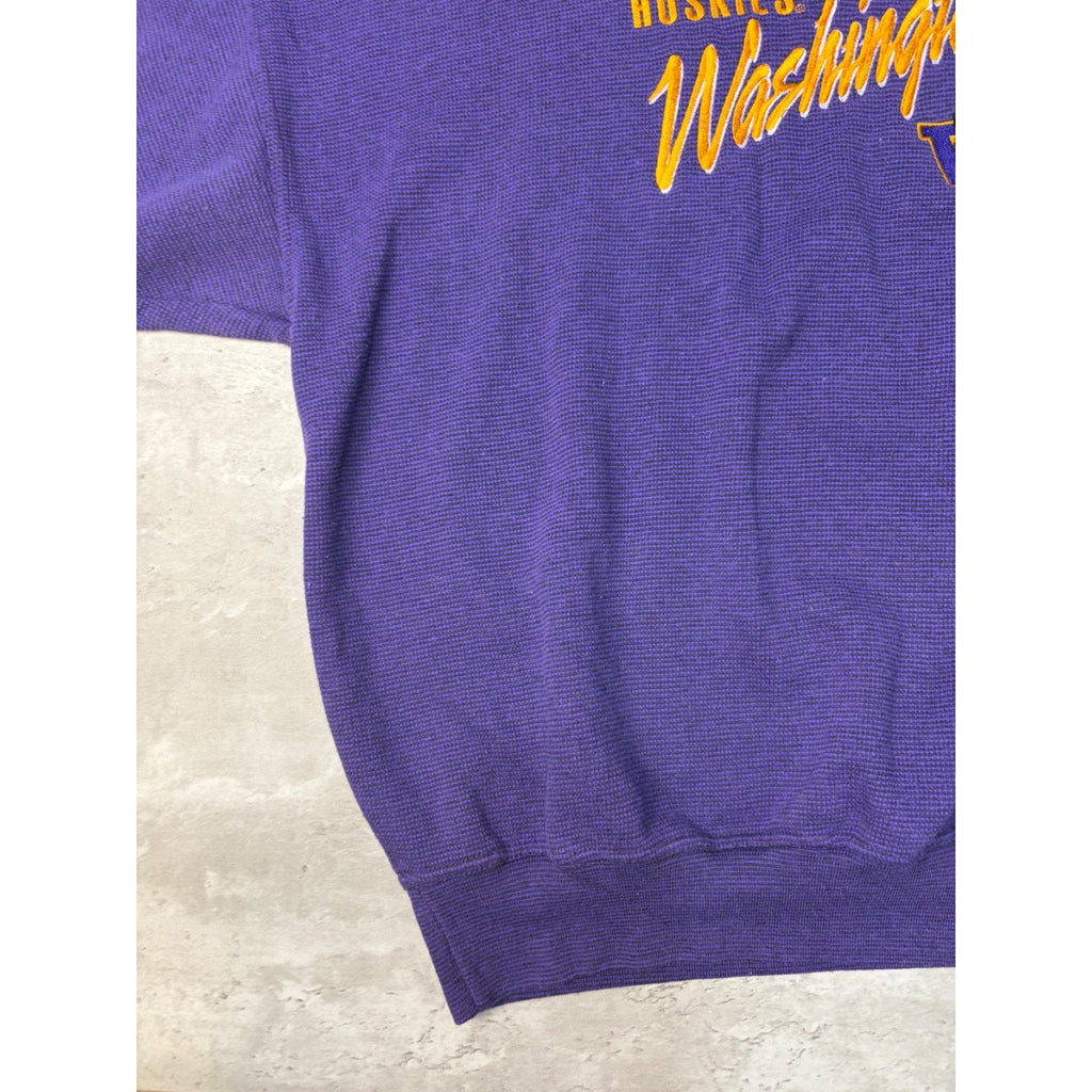 Vintage Washington Huskies NCAA Embroidered Crewneck Sweatshirt Size Large