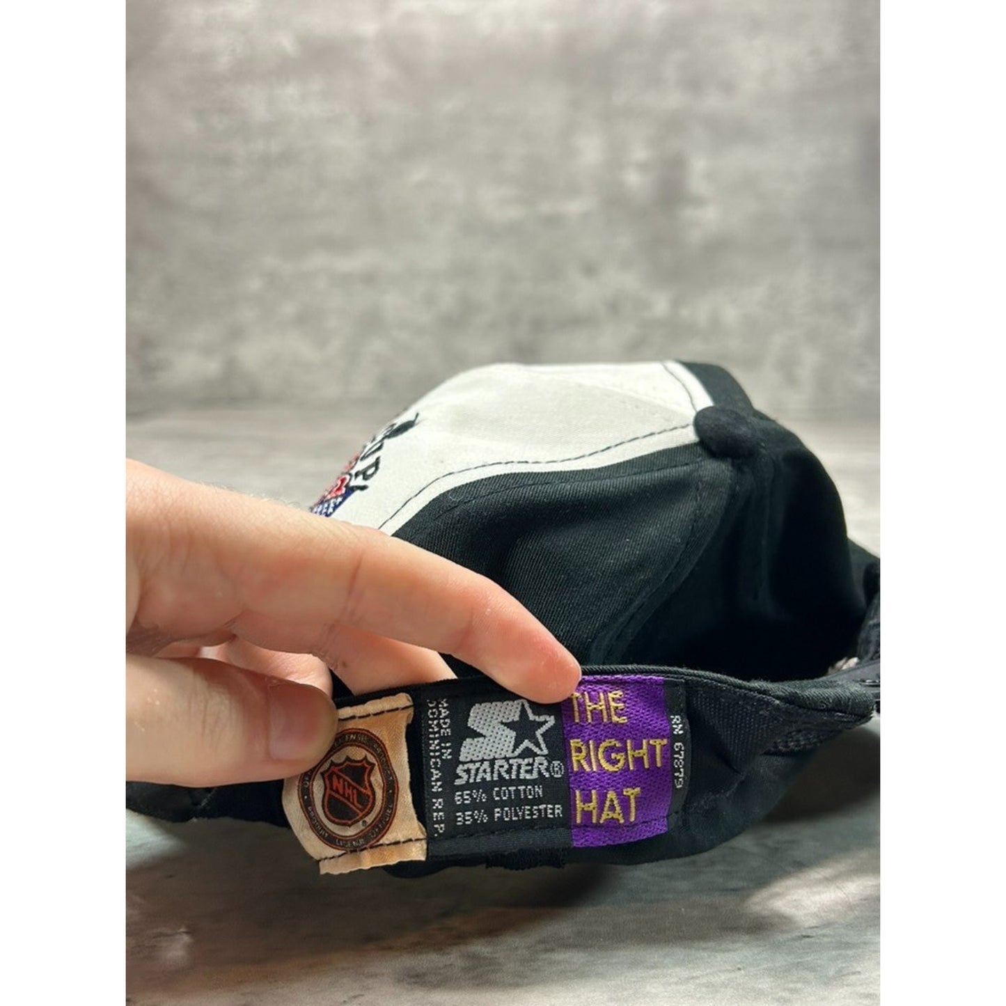 Vintage 1995 New Jersey Devils NHL Stanley Cup Champs Starter Snapback Hat OSFA