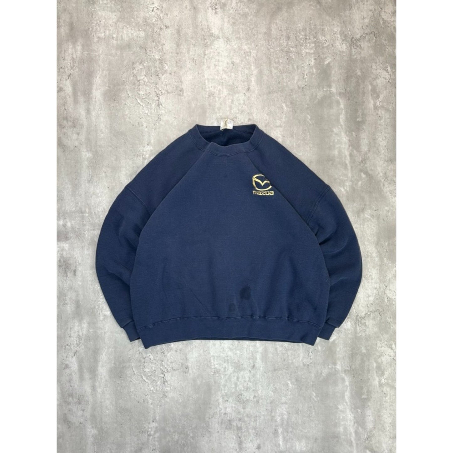 Vintage 90s Mazda Embroidered Car Logo Crewneck Sweatshirt Size 2XL