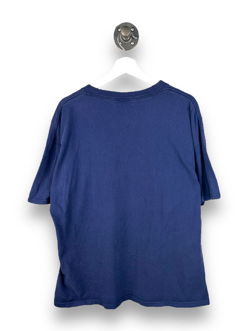 Vintage 2004 Boston Red Sox AL Champs MLB Baseball Graphic T-Shirt Size XL Blue