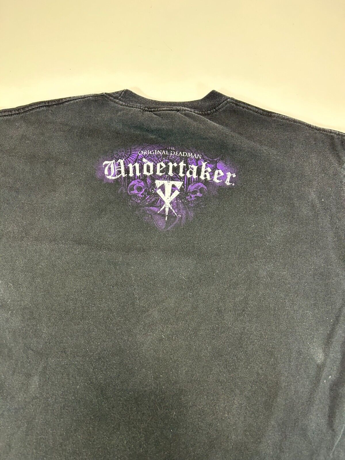 WWE Undertaker Big Face Graphic Wrestling Promo T-Shirt Size Large Black