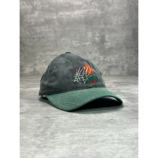 Vintage 90s Mountain Dew Basketball Embroidered Graphic Snapback Hat OSFA