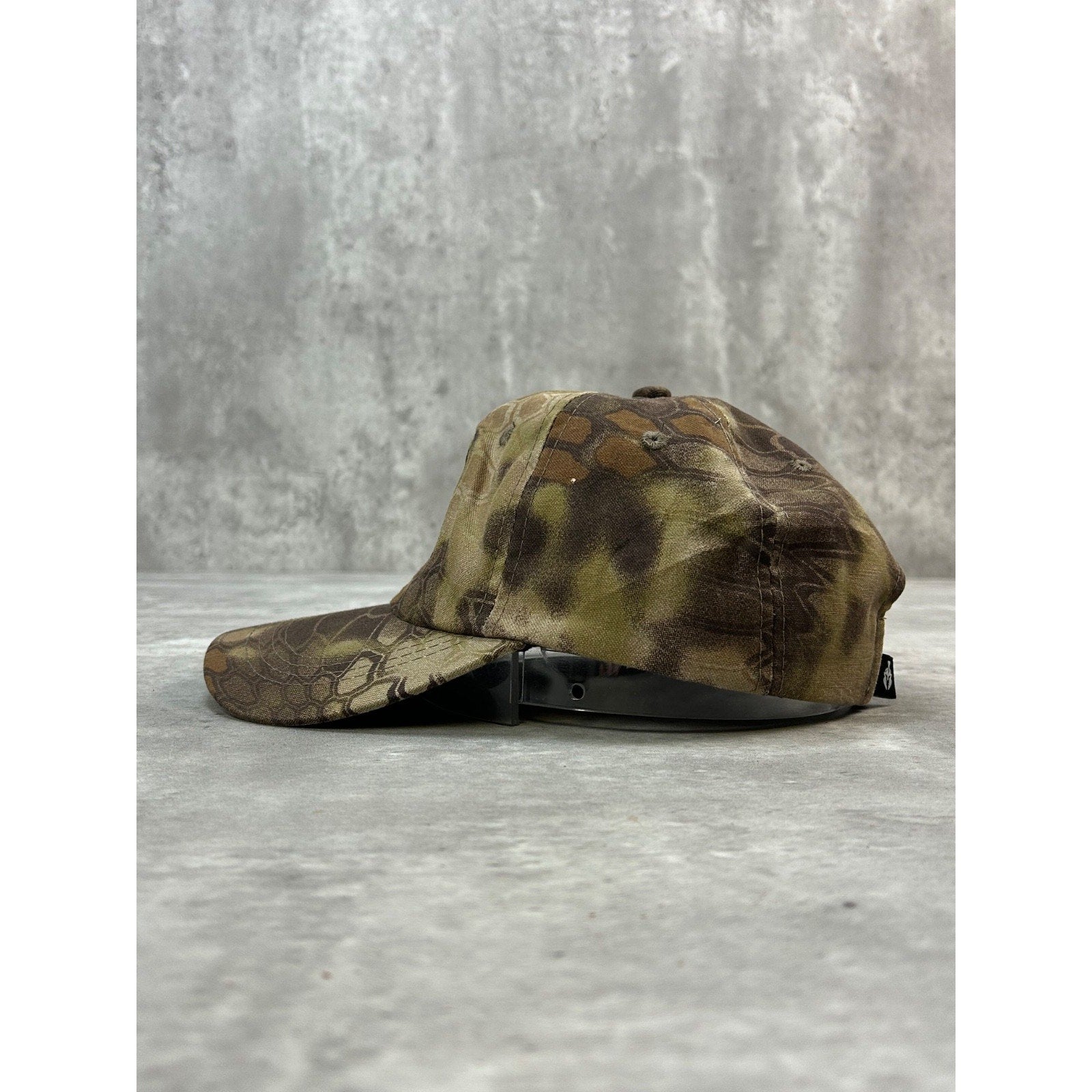 Vintage K&J Trucking Embroidered Camo Print Hunting Strapback Hat OSFA