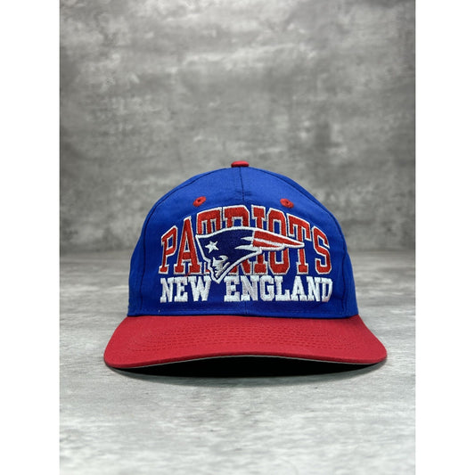 Vintage 90s New England Patriots NFL Embroidered Football Snapback Hat OSFA