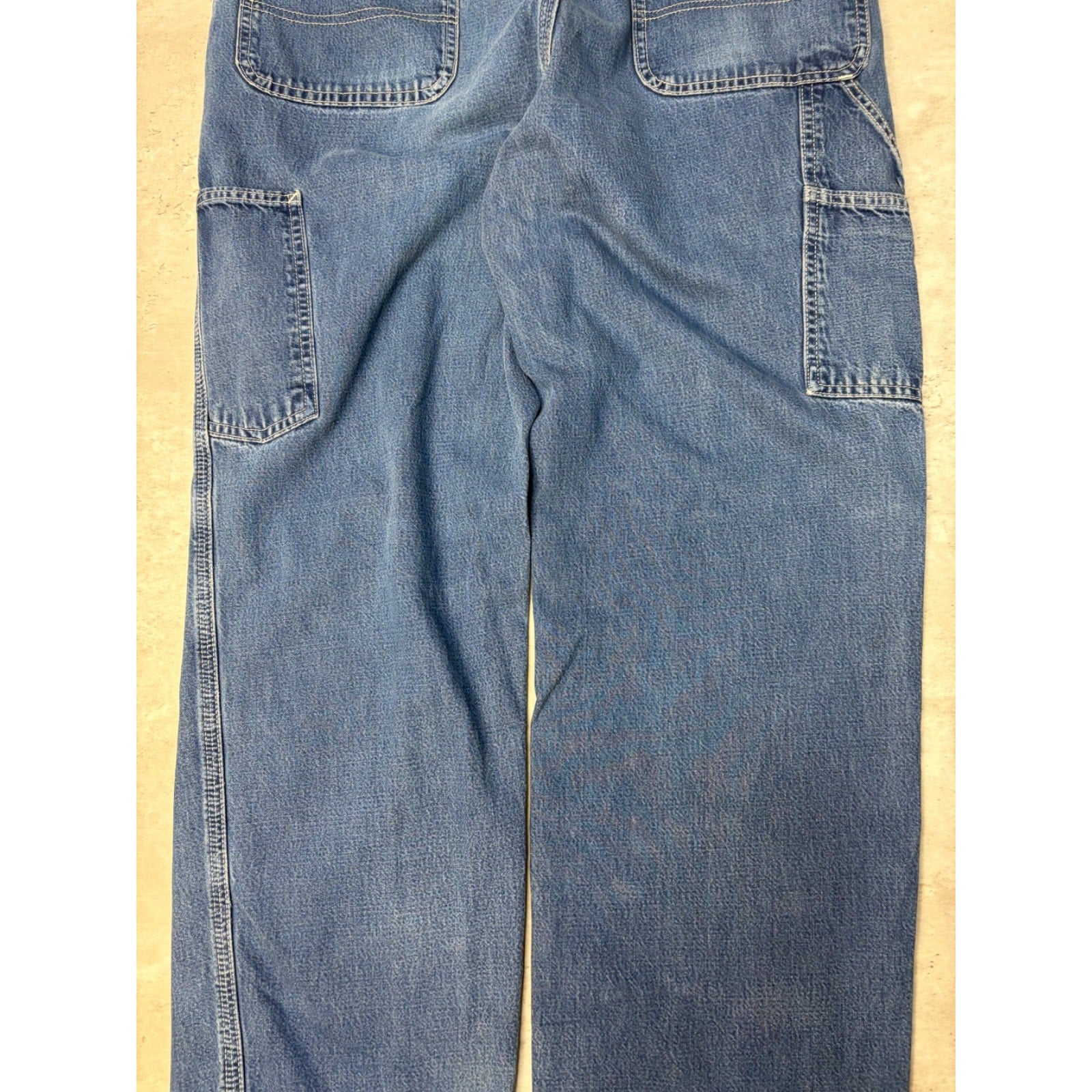 Vintage Carhartt Dungaree Fit Six Pocket Medium Wash Denim Pants Size 36