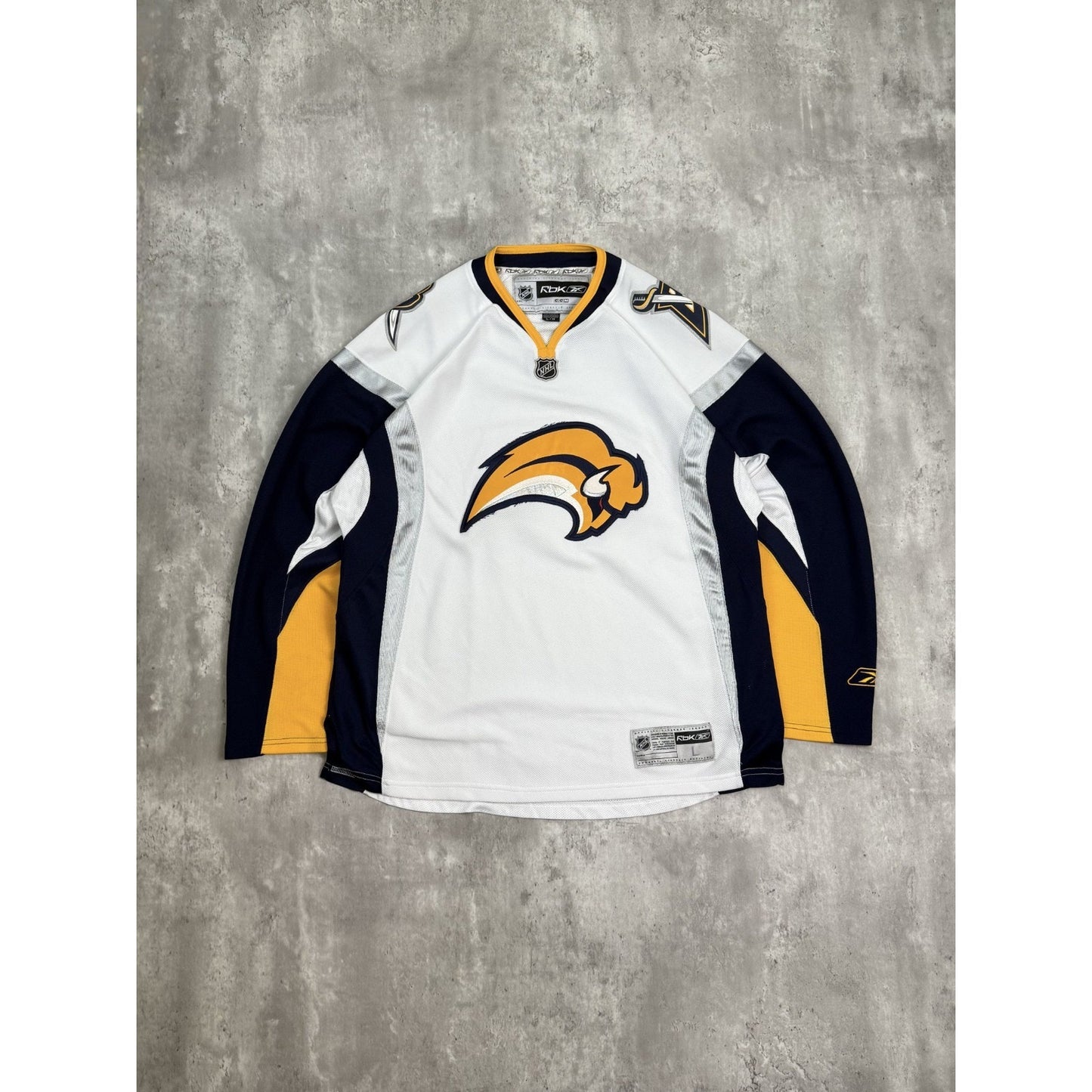 Vintage Buffalo Sabres NHL Stitched Reebok Hockey Jersey Size Large