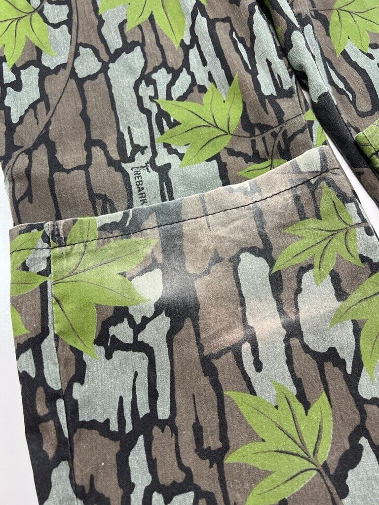 Vintage 90s Saf-T-Bak Trebark Tree Camo Hunting Pants Size 32W