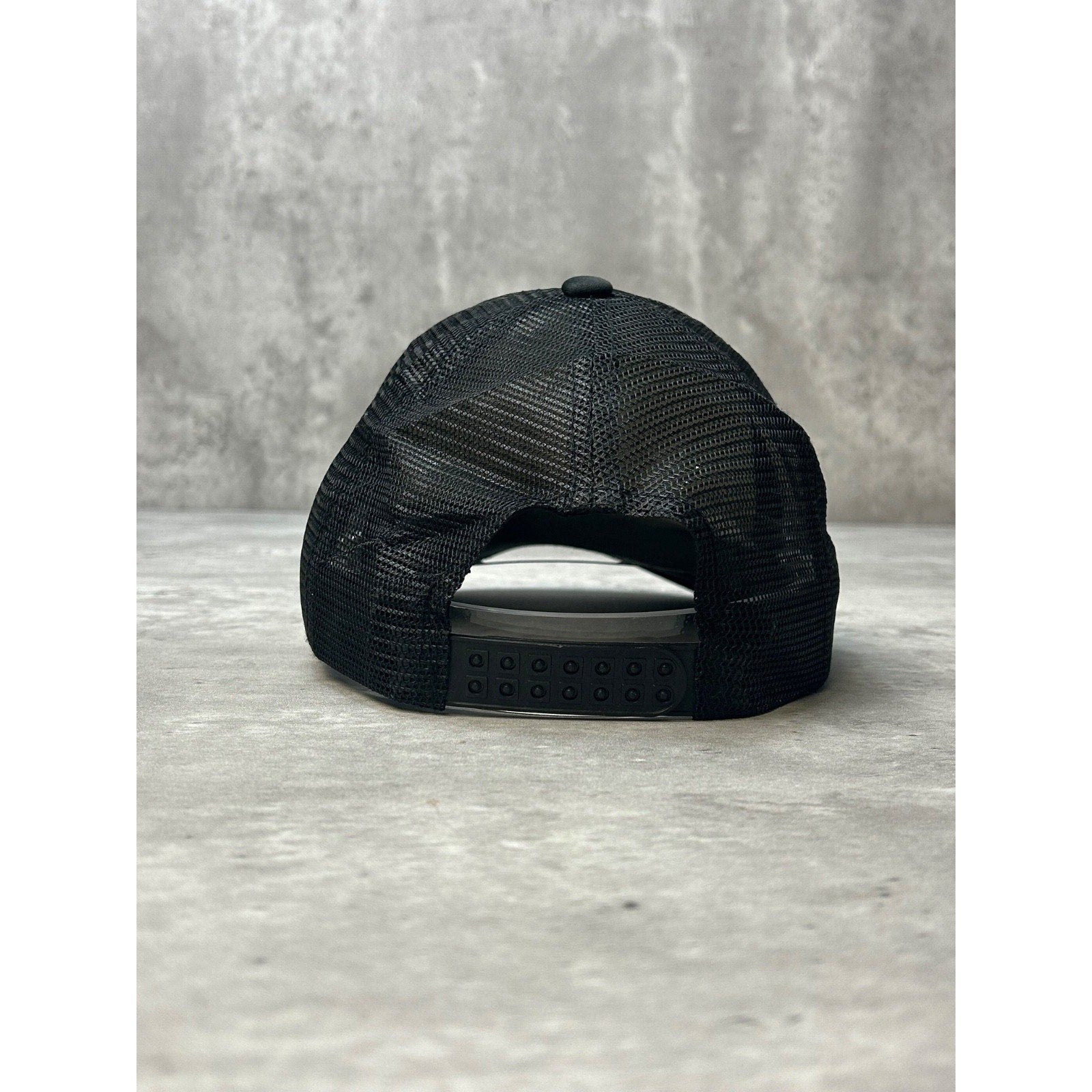 Vintage 90s Beach Please Spellout Comedy Slogan Trucker Snapback Hat OSFA