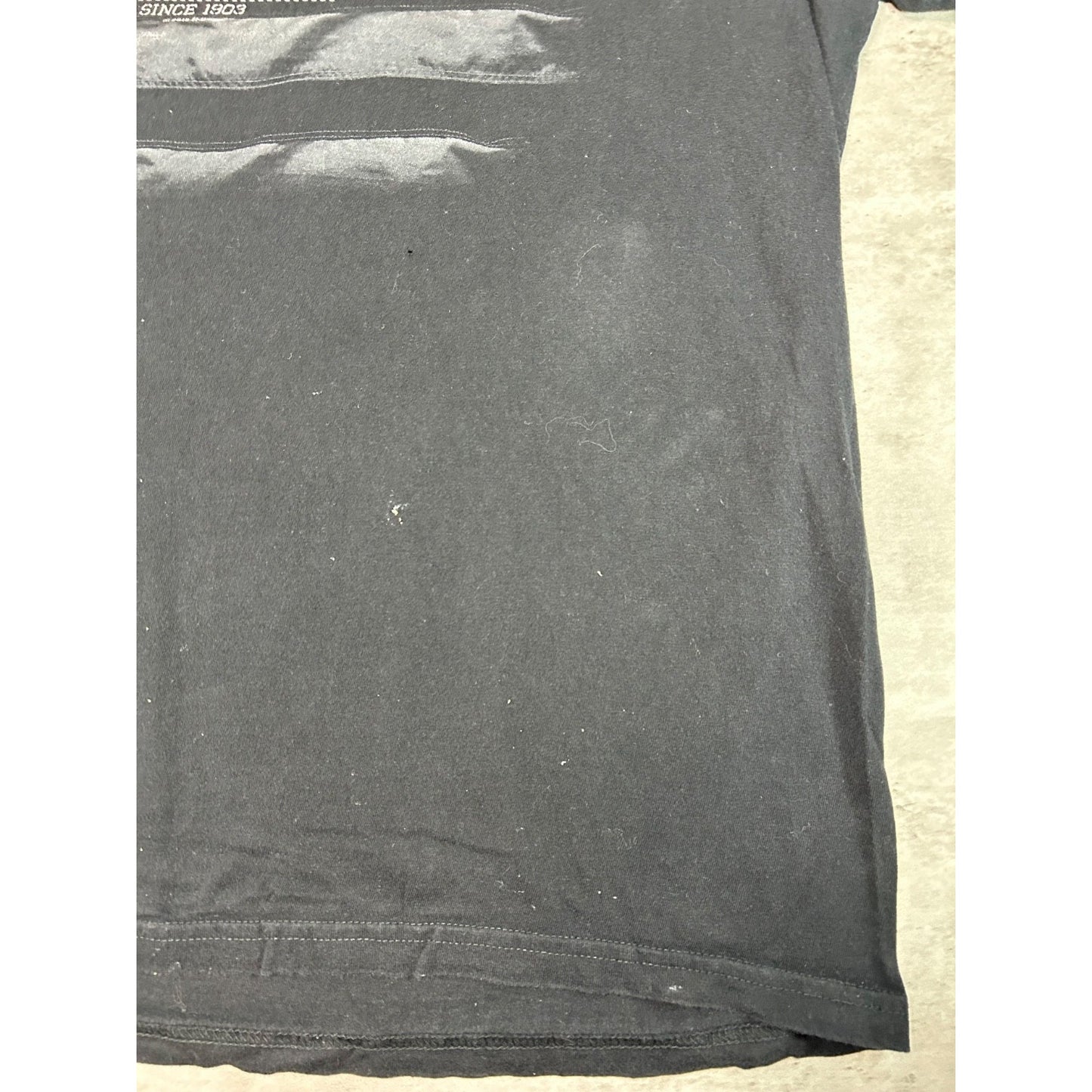 Vintage Harley Davidson American Flag Spellout Graphic Motorcycle T-Shirt Sz XL