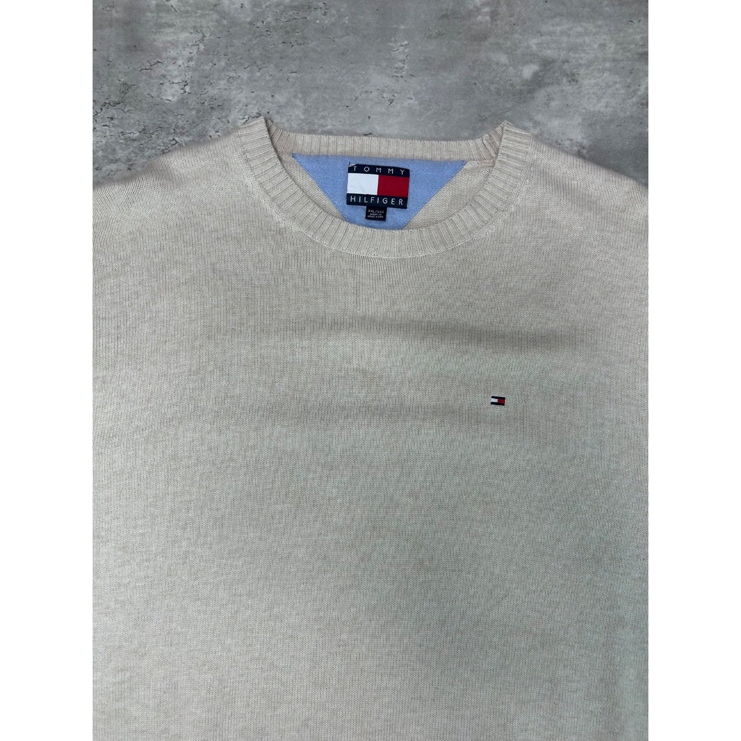 Vintage Tommy HIlfiger Embroidered Pullover Knit Sweater Size 2XL