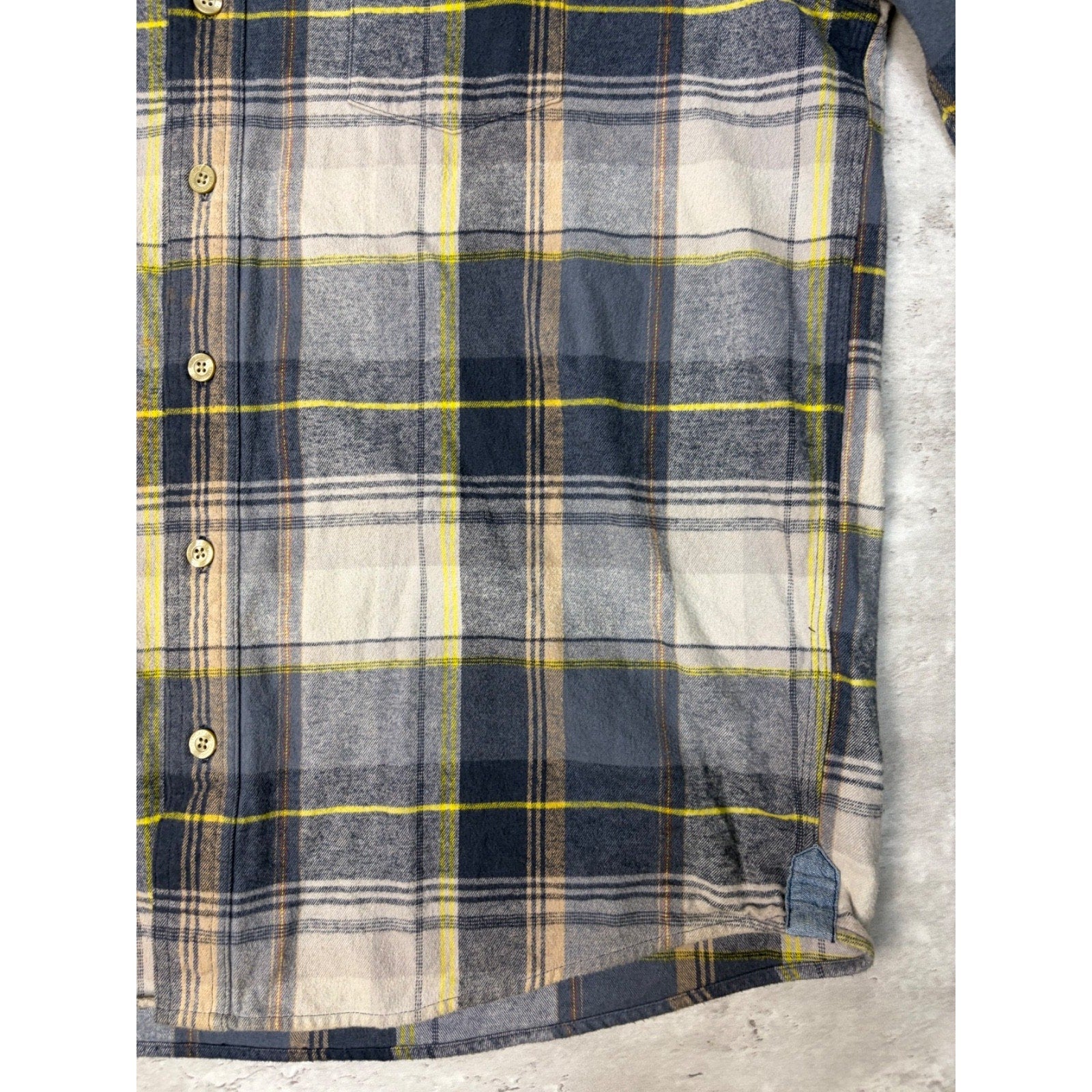 Carhartt Plaid Print Single Pocket Long Sleeve Workwear Button Up Shirt Size 2XL
